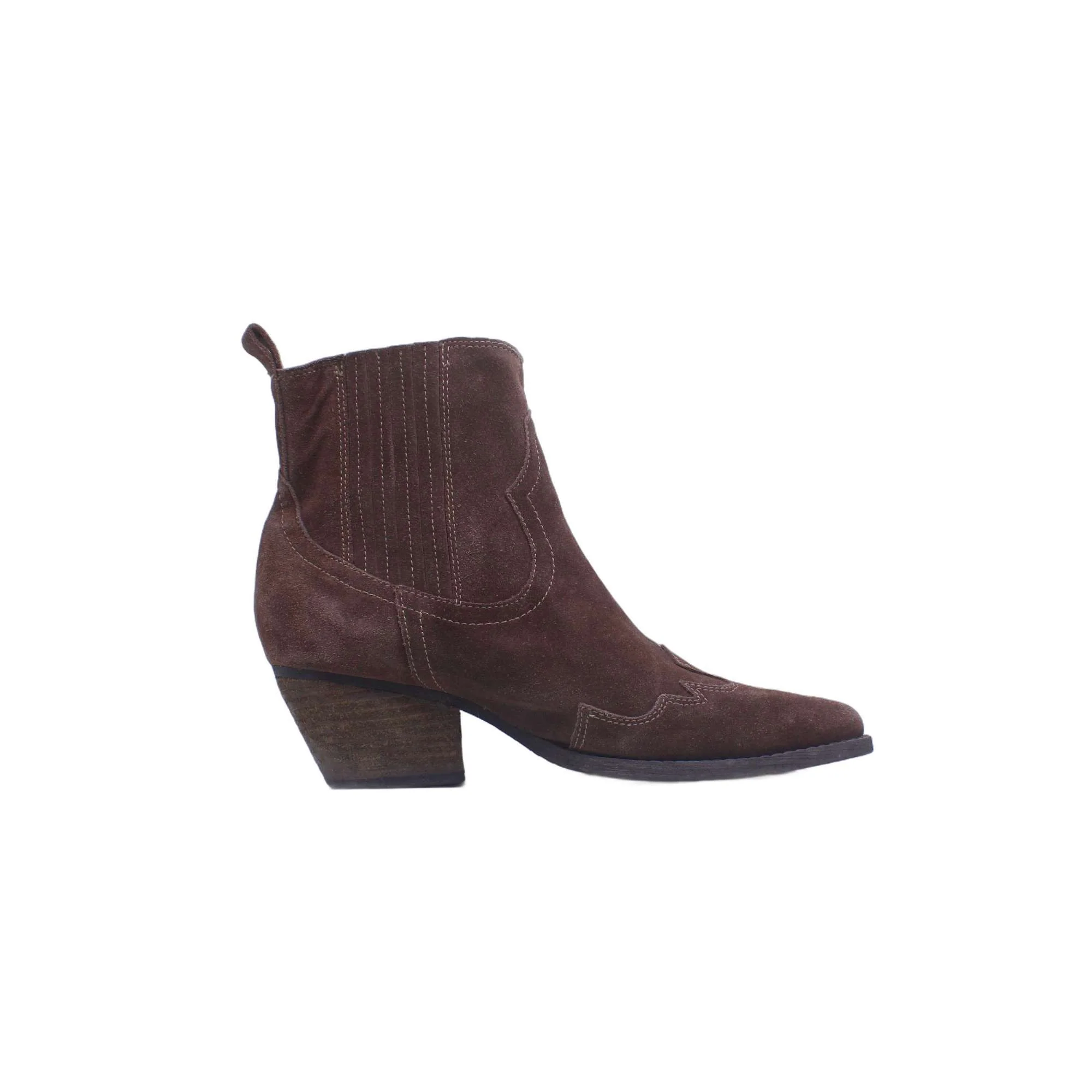 NATISA ROWN SUEDE ANKLE BOOTIE - Image 2