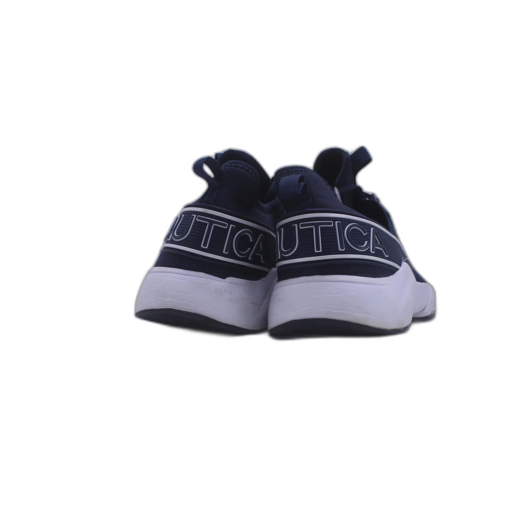 Nautica Sneakers Shoes Blue/White Saddle Lace-up Logo Stretchy - Image 4