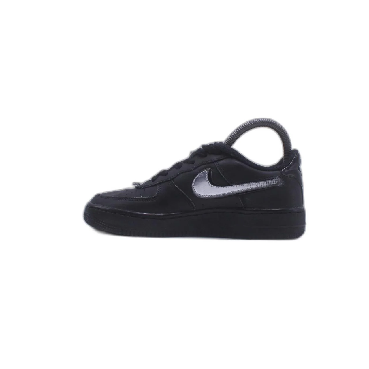 Nike Air Force 1 Low '07 LV8 3 Removable Swoosh Black/Gold Sneaker - Image 2