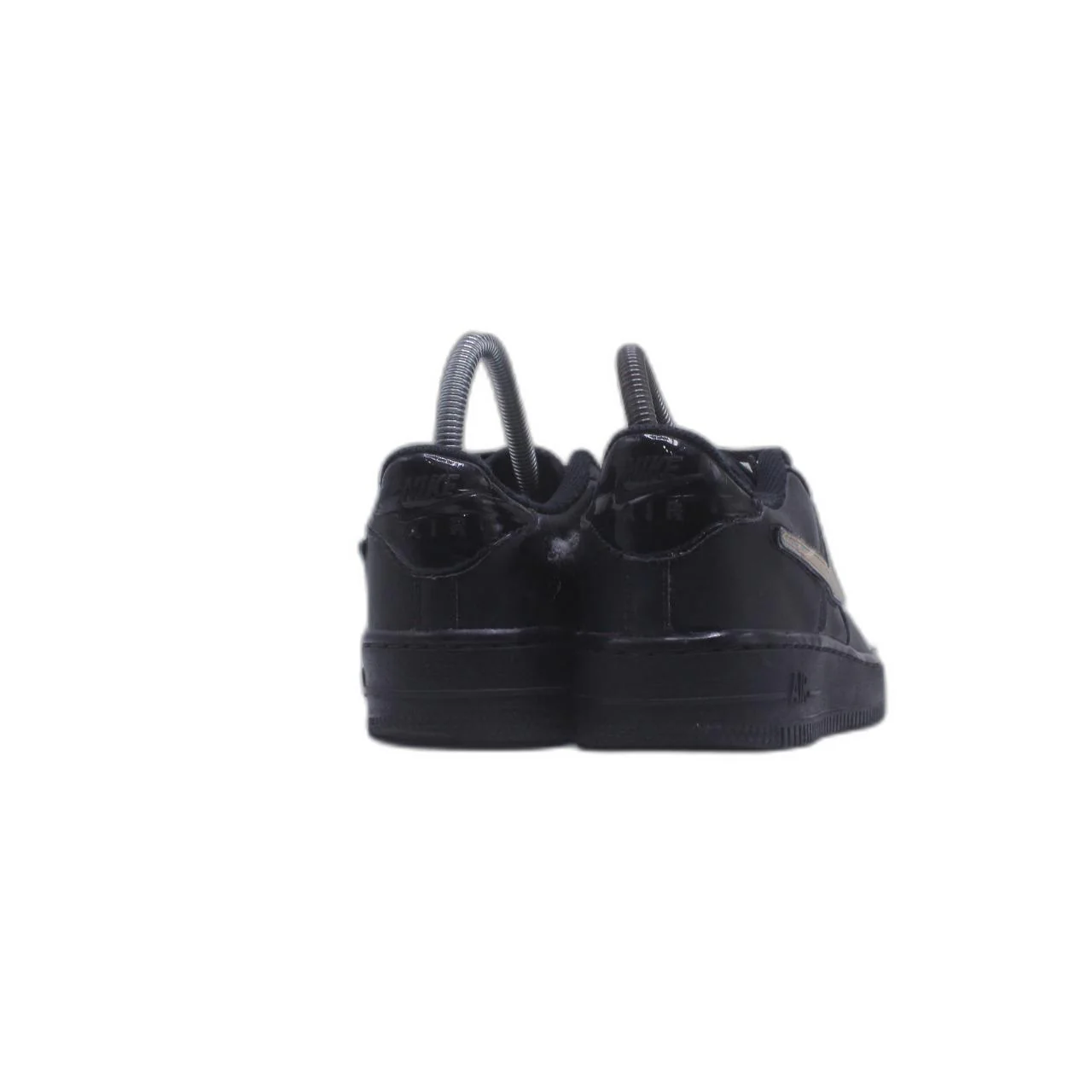 Nike Air Force 1 Low '07 LV8 3 Removable Swoosh Black/Gold Sneaker - Image 4