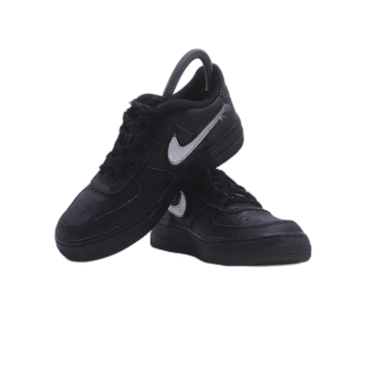 Nike Air Force 1 Low '07 LV8 3 Removable Swoosh Black/Gold Sneaker - Image 5
