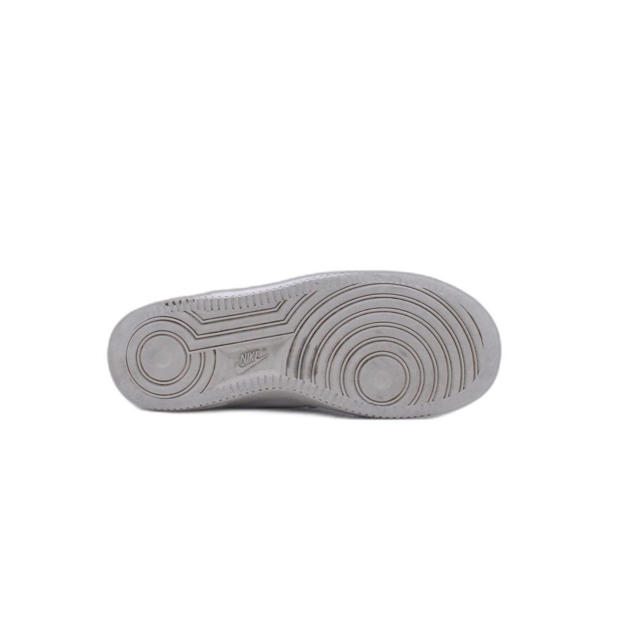 Nike Air Force 1 White Silver SHOE - Image 5