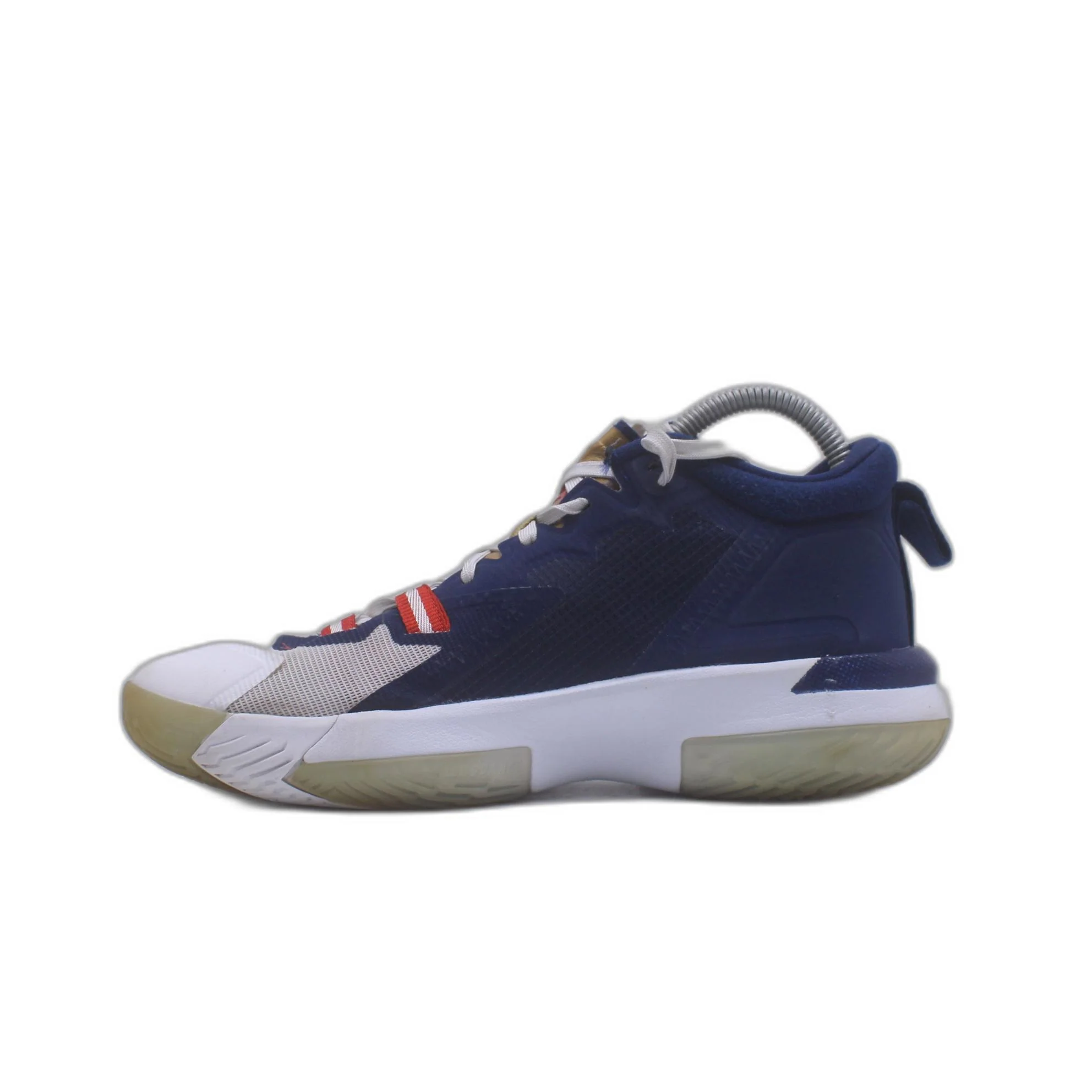 Nike Air Jordan Zion 1 USA Olympic Gold White Blue Red Shoe - Image 2