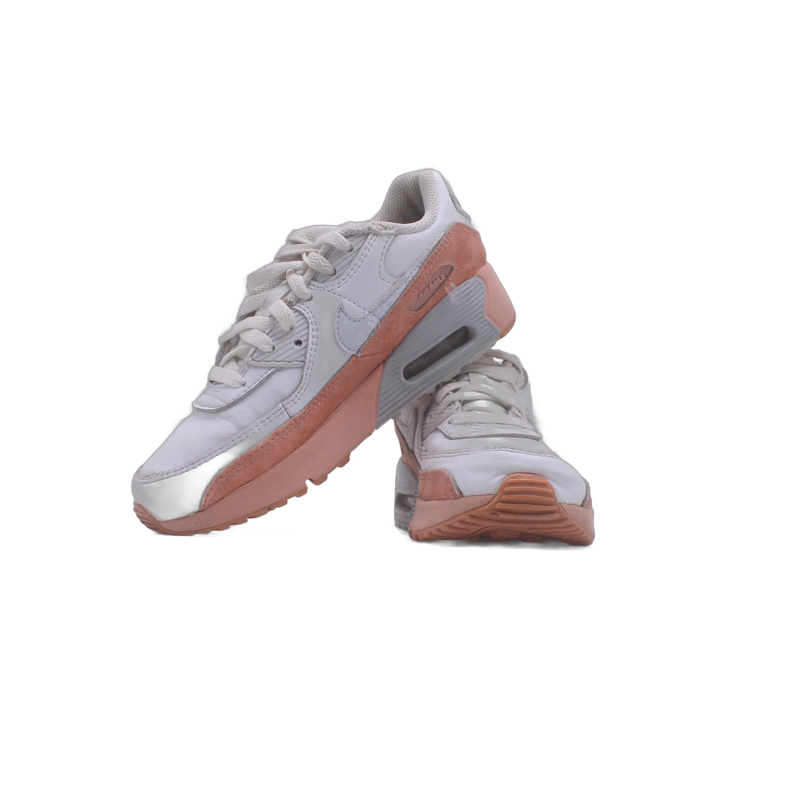 Nike Air Max 90 Toddler White Running Athletic Shoe - Image 5