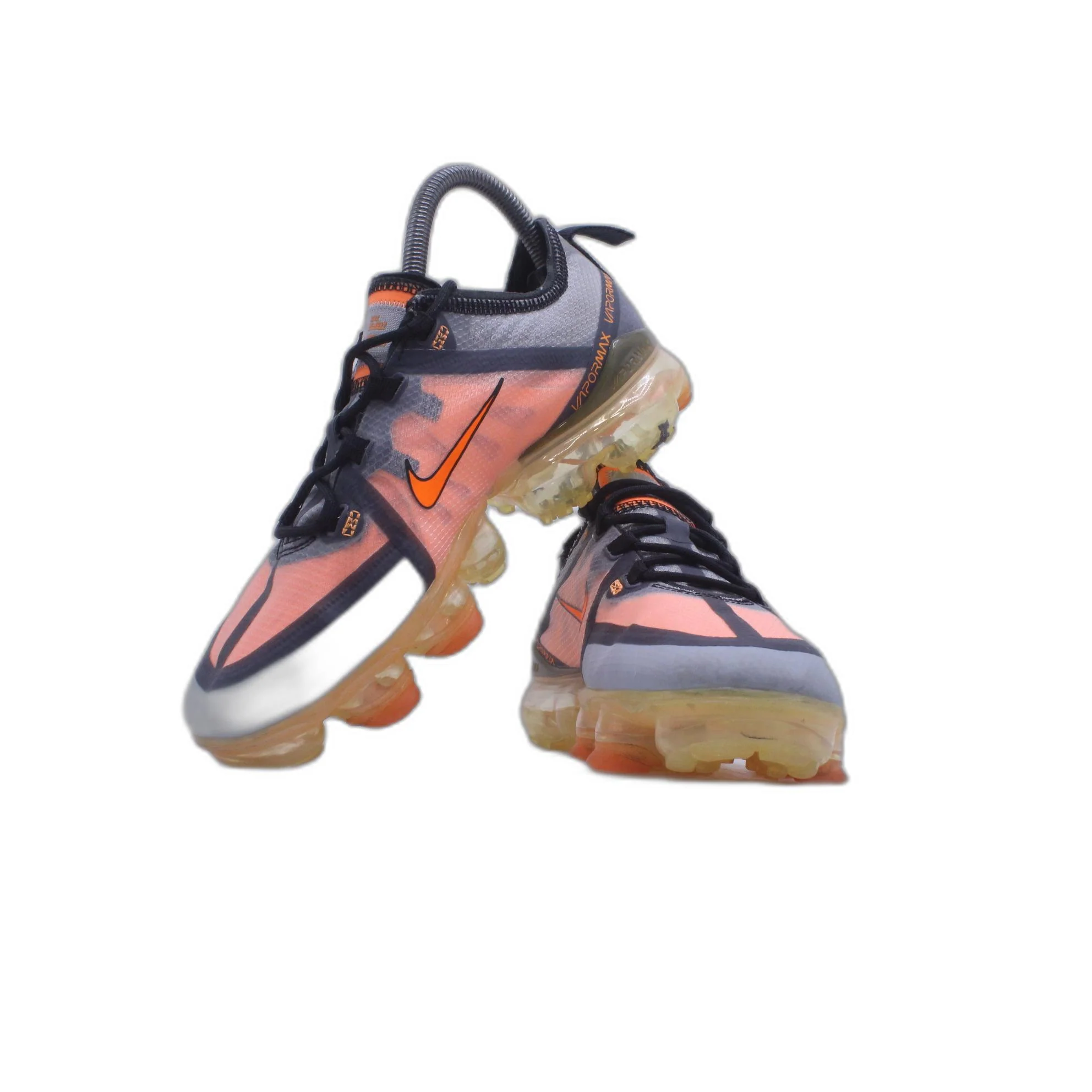 Nike Air VaporMax 2019 Orange Grey Athleisure Run Shoe - Image 5