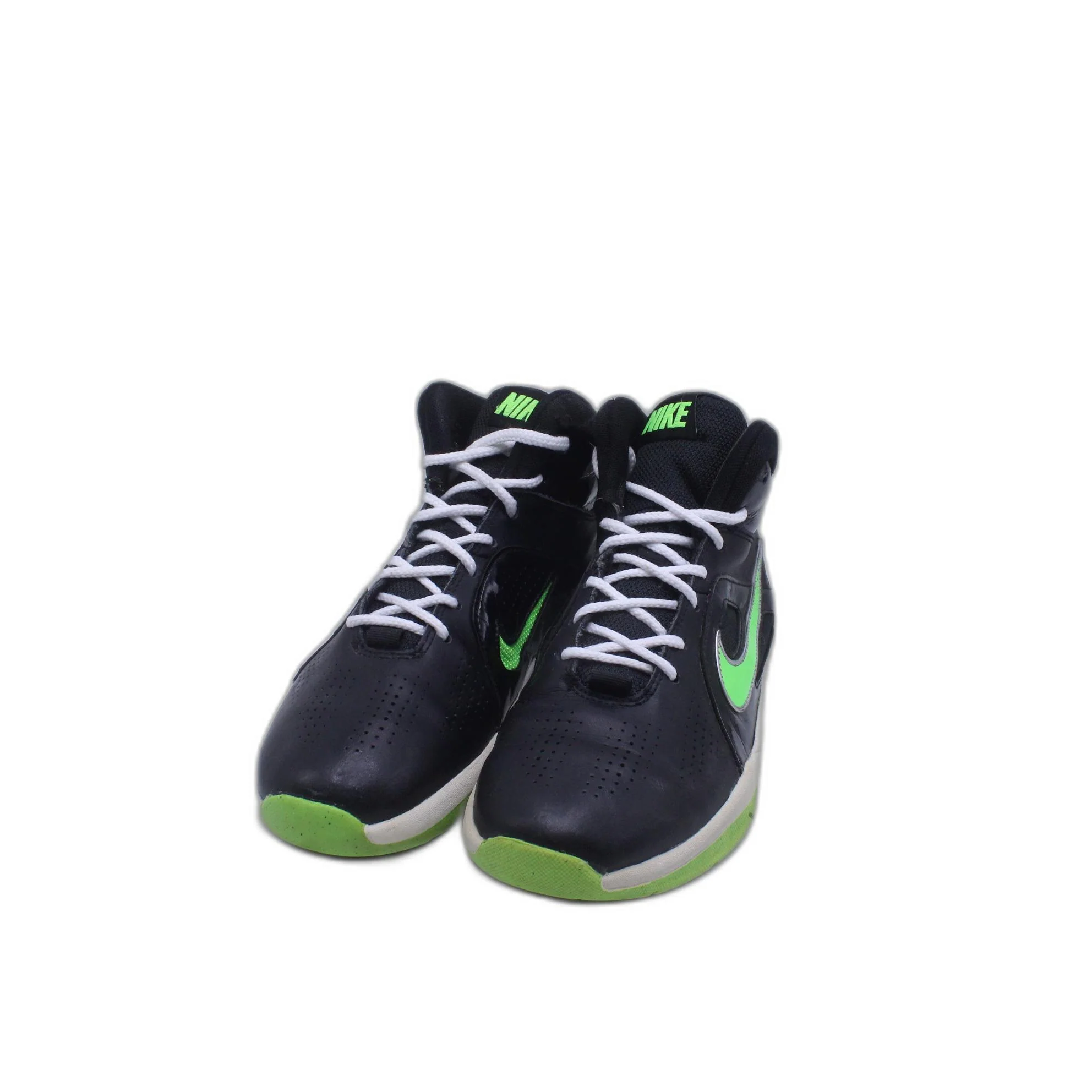 NIKE BLACK AND GREEN RUNNING SHOE - Image 5