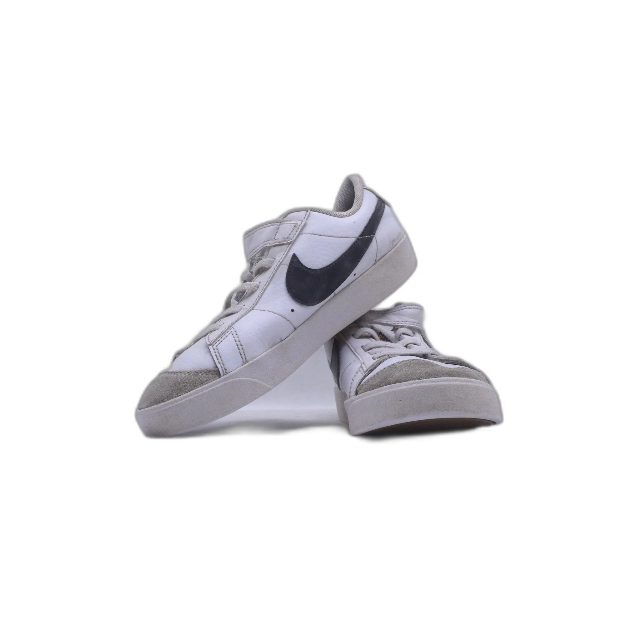 Nike Blazer Low Platform DJ0292-101 White Black Leather Shoe - Image 5