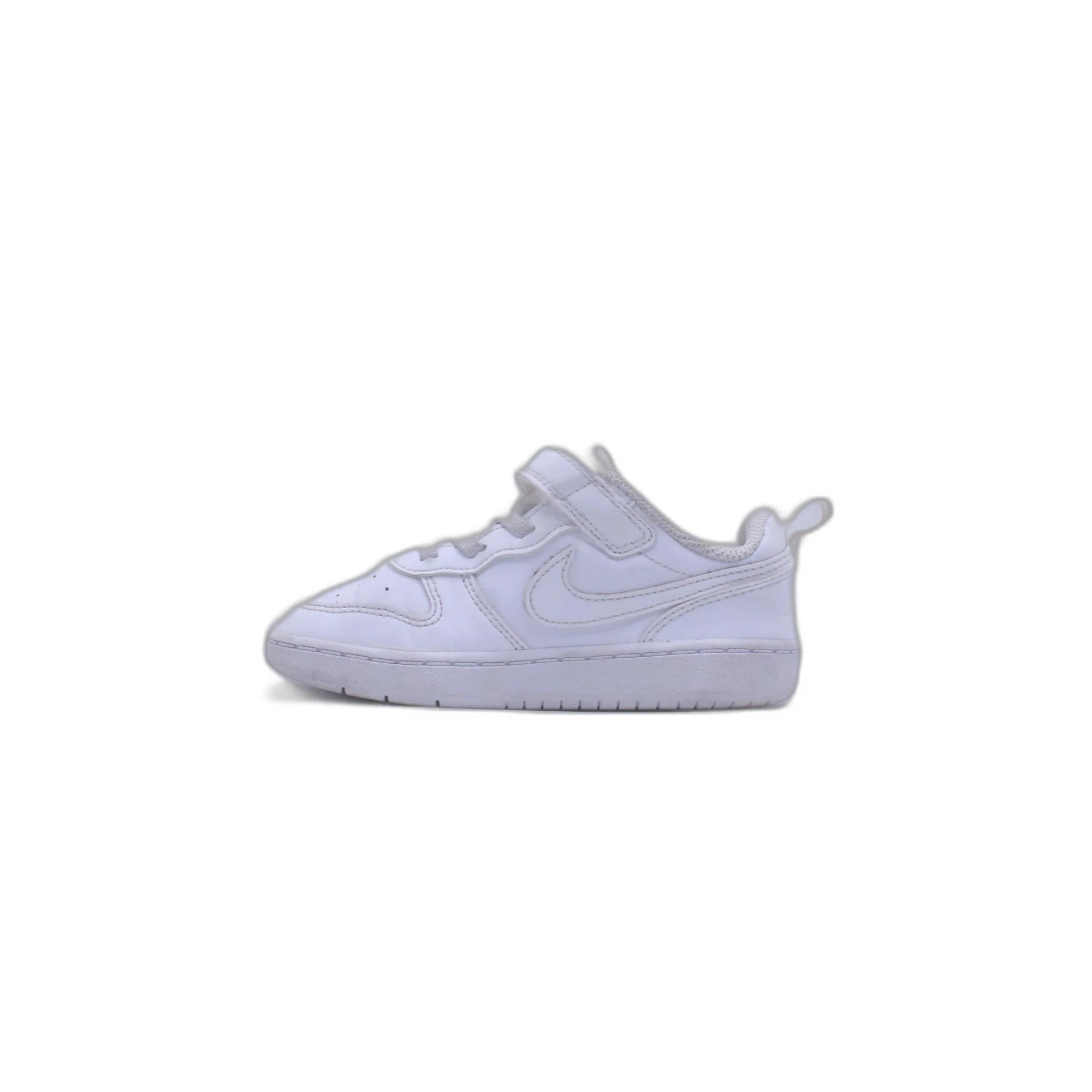 Nike Court Borough Low Recraft GS Triple White Kids Youth Casual Shoe - Image 2