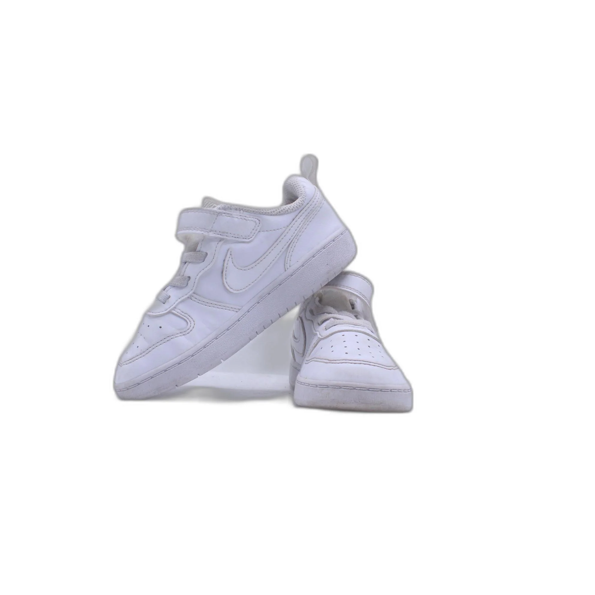 Nike Court Borough Low Recraft GS Triple White Kids Youth Casual Shoe - Image 5