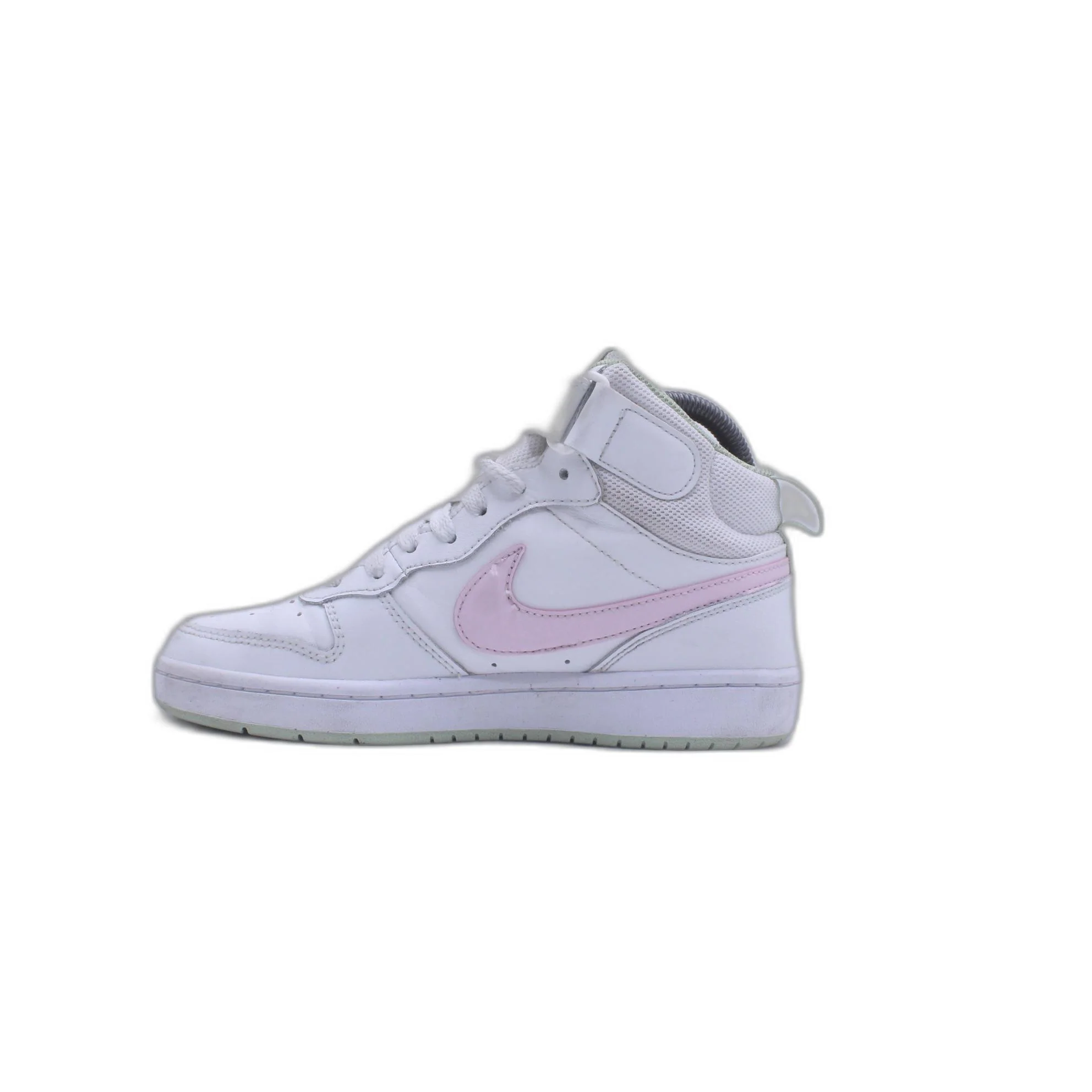 Nike Court Borough Mid 2 (GS) White/Pink Sneaker - Image 2
