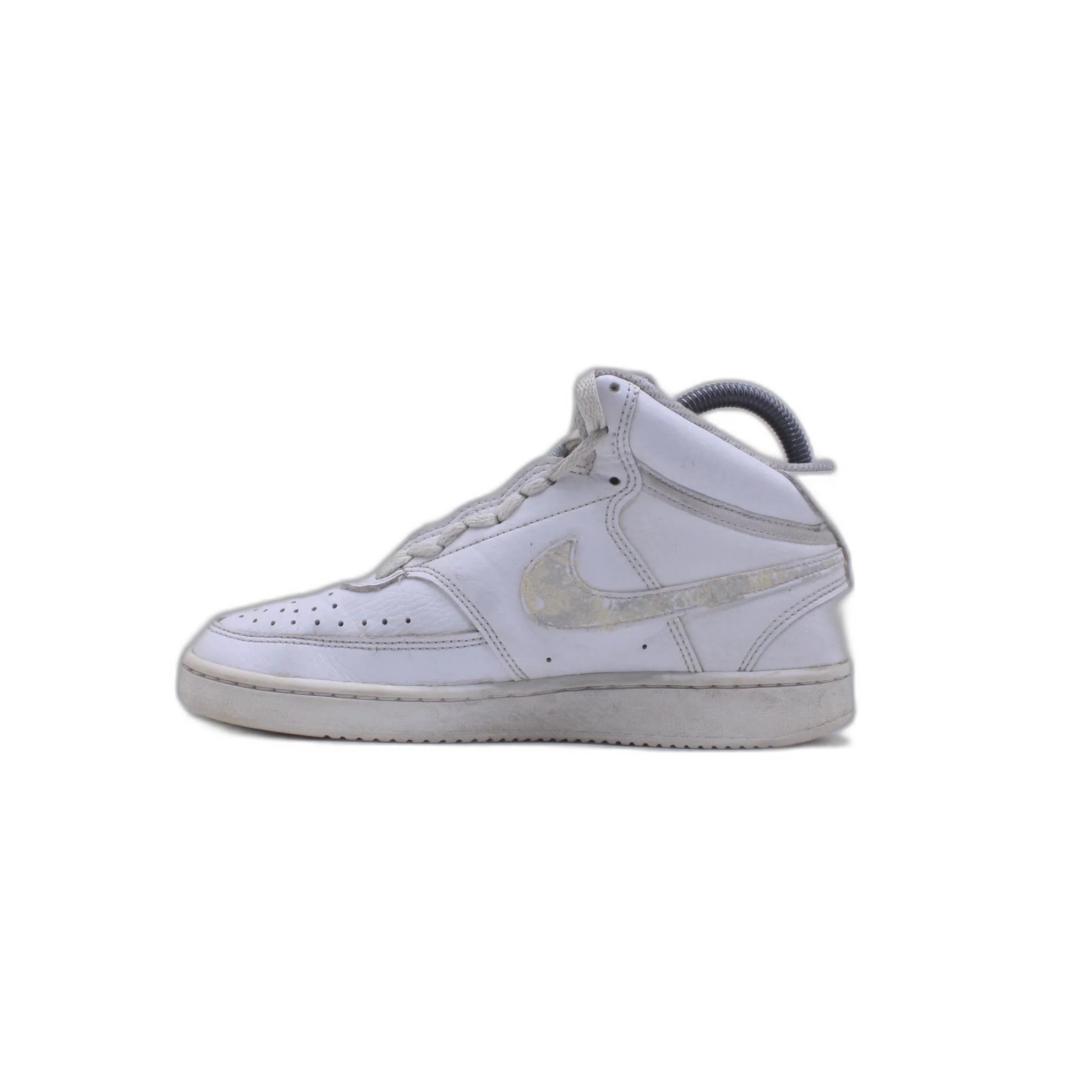 Nike Court Vision Mid Triple White Shoe - Image 2