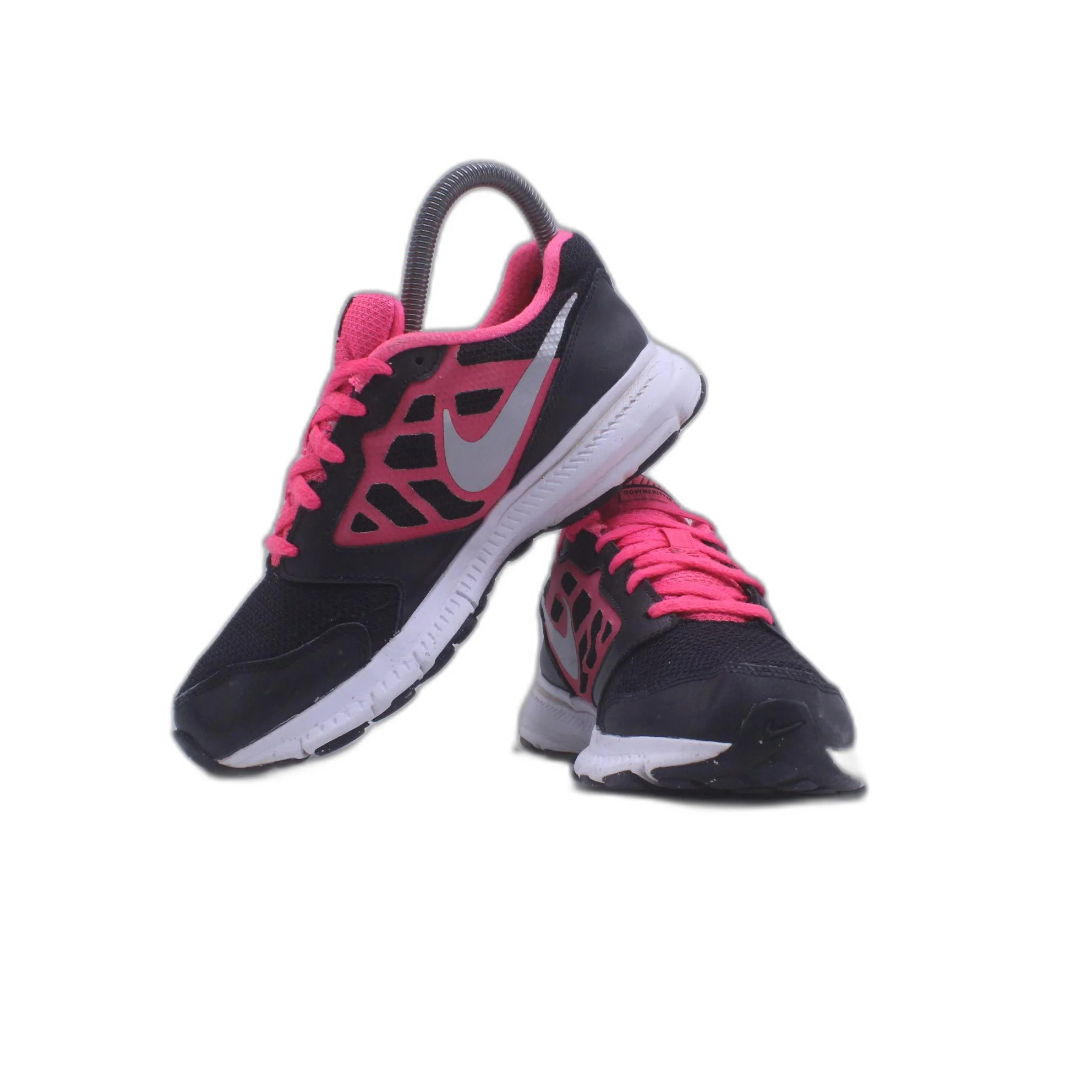 NIKE Downshifter 6 Black/Pink Womens Running Shoes - Image 3