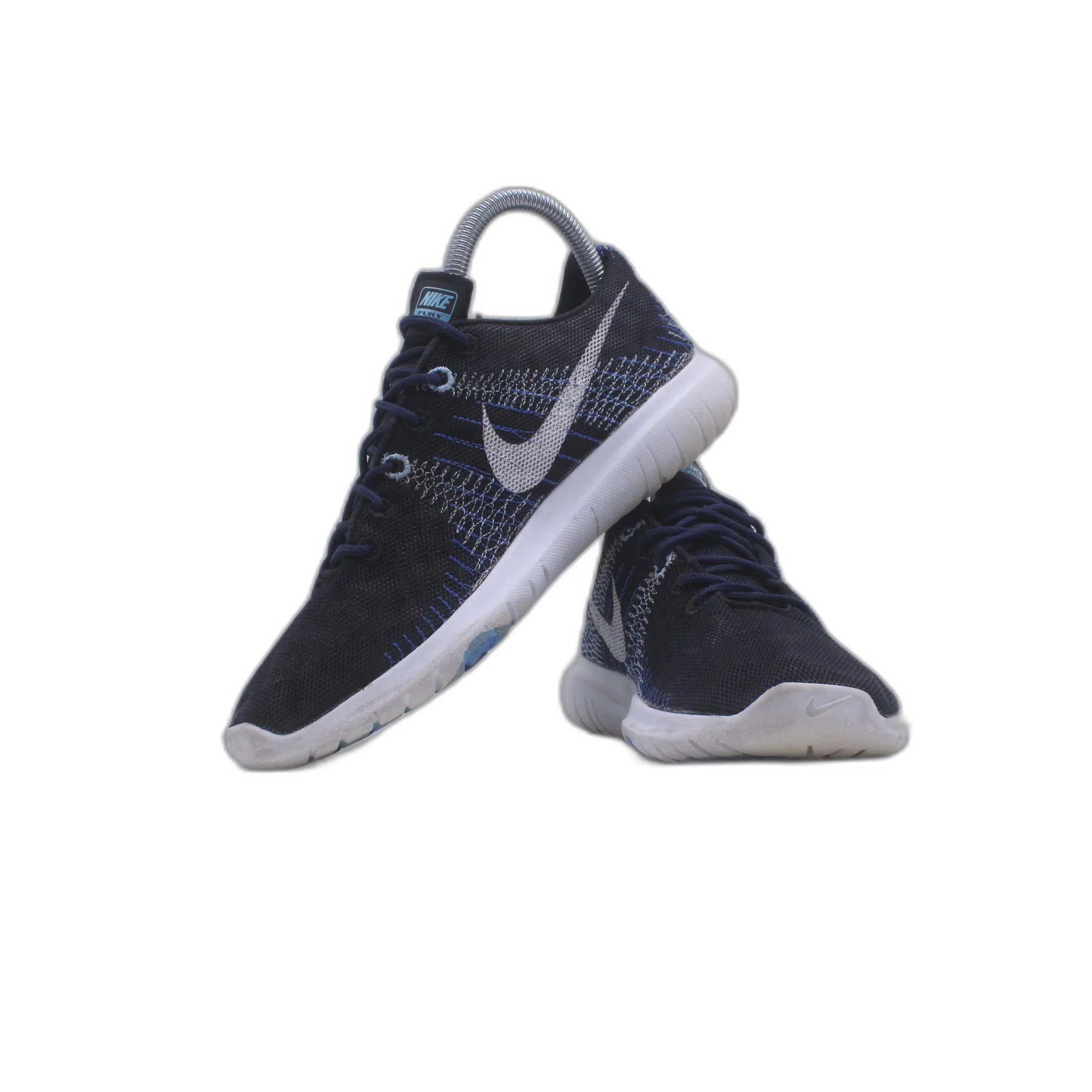 Nike Flex Fury Blue & Black Athletic Running Shoe - Image 5
