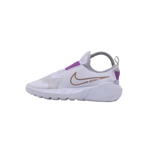 Nike Flex Runner 2 White/Metallic Copper Kids’ Sneaker - Image 2