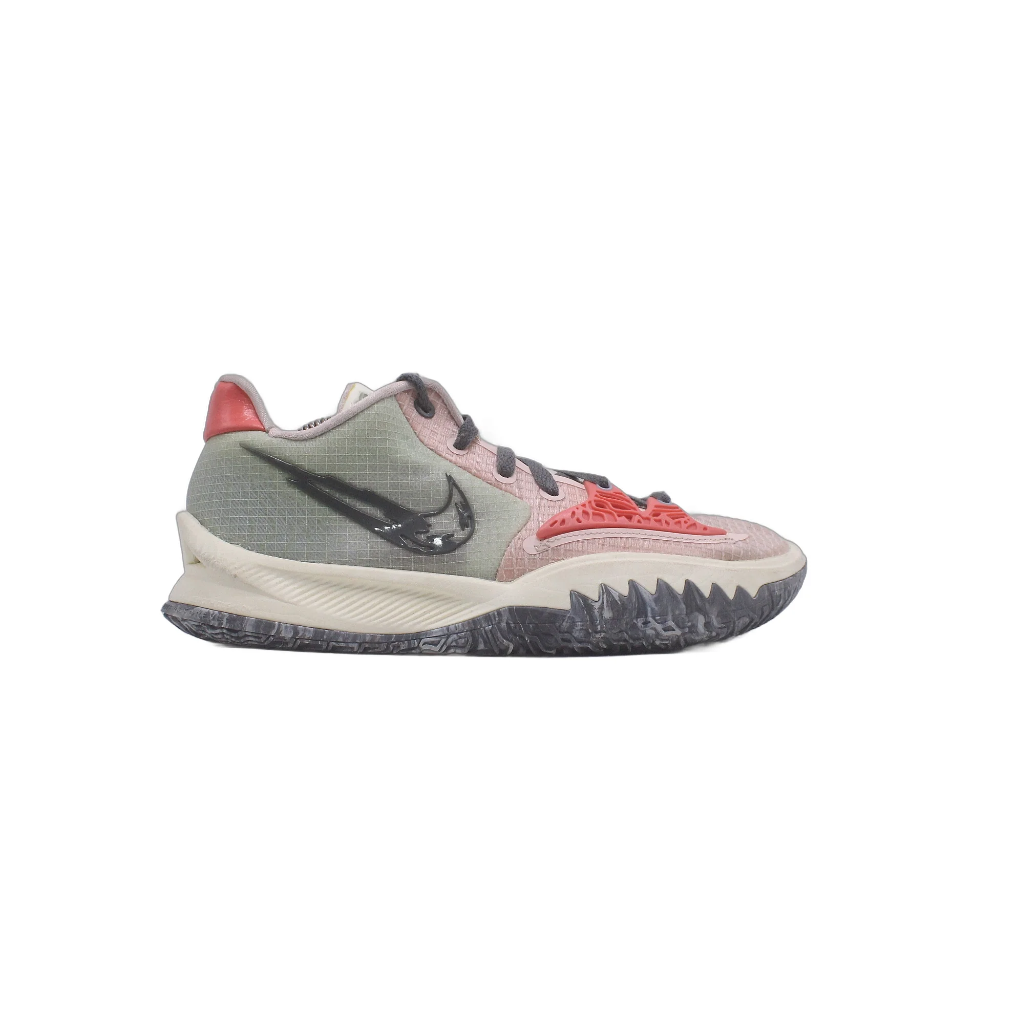 Nike Kyrie Low 4 Pale Ivory Iron Gray Basketball Shoe