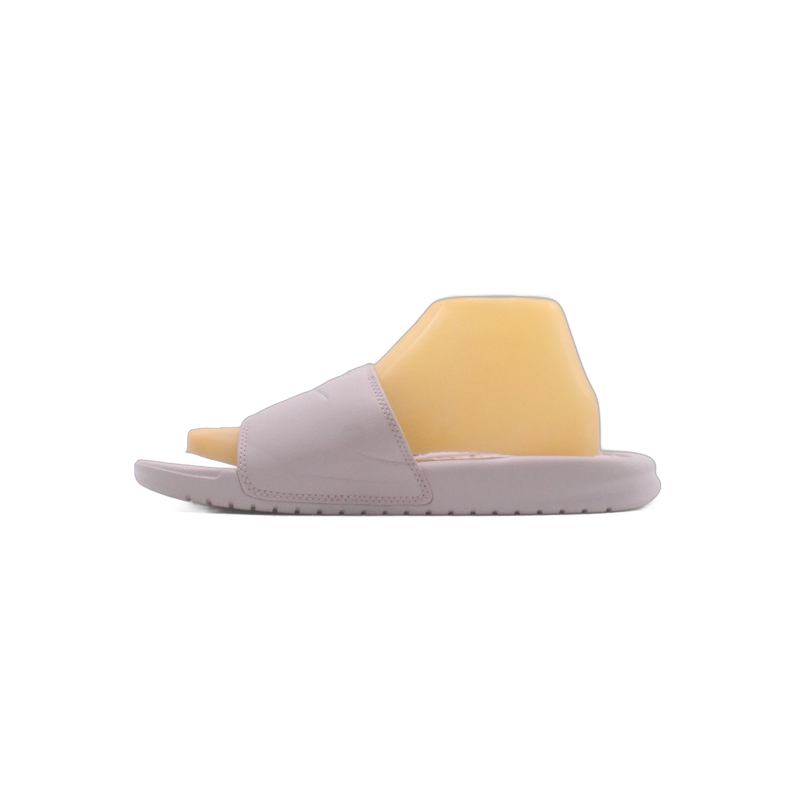 Nike Womens Benassi JDI Rose Metallic Silver Slide - Image 3