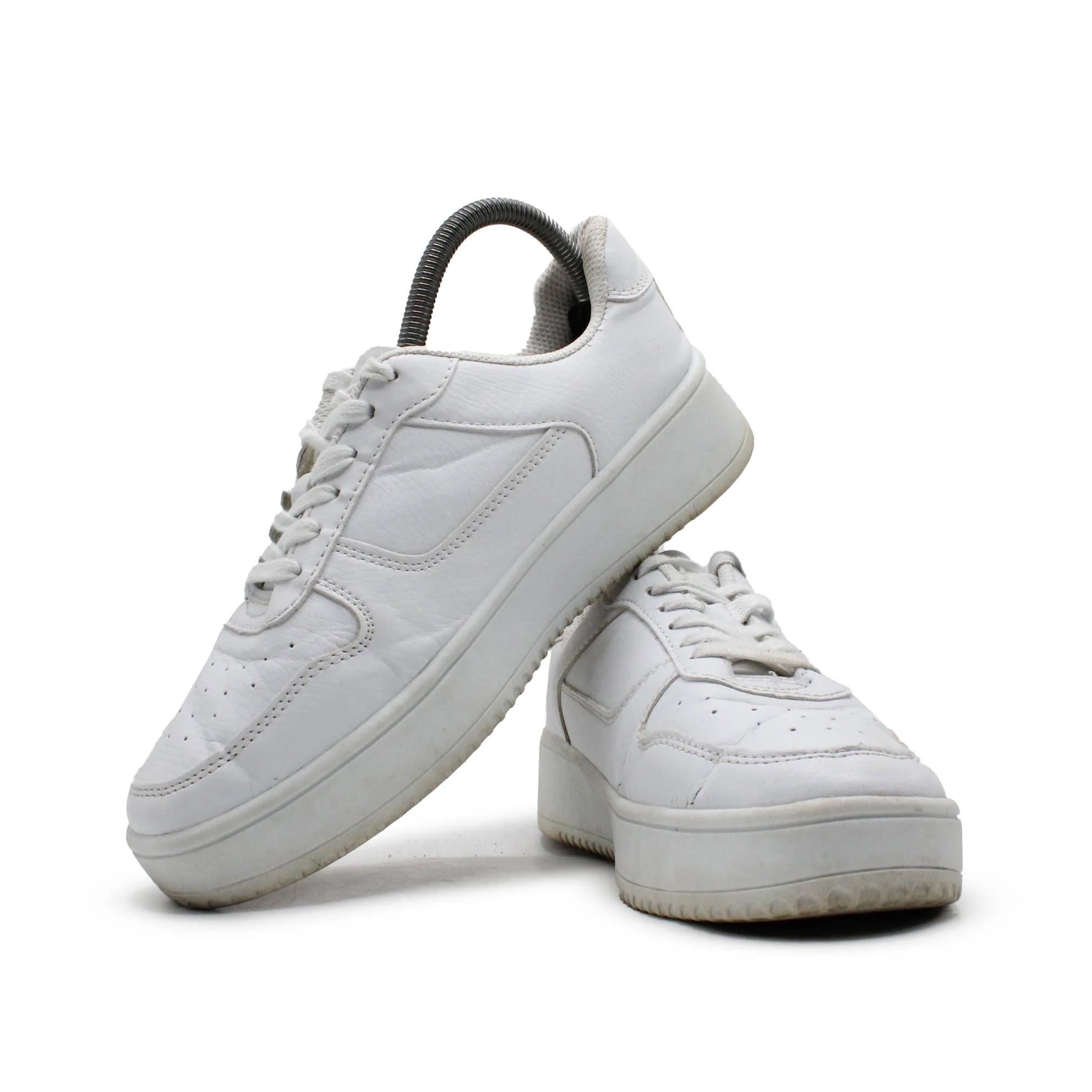 NO BOUNDARIES WHITE LEATHER SHOE - Image 2