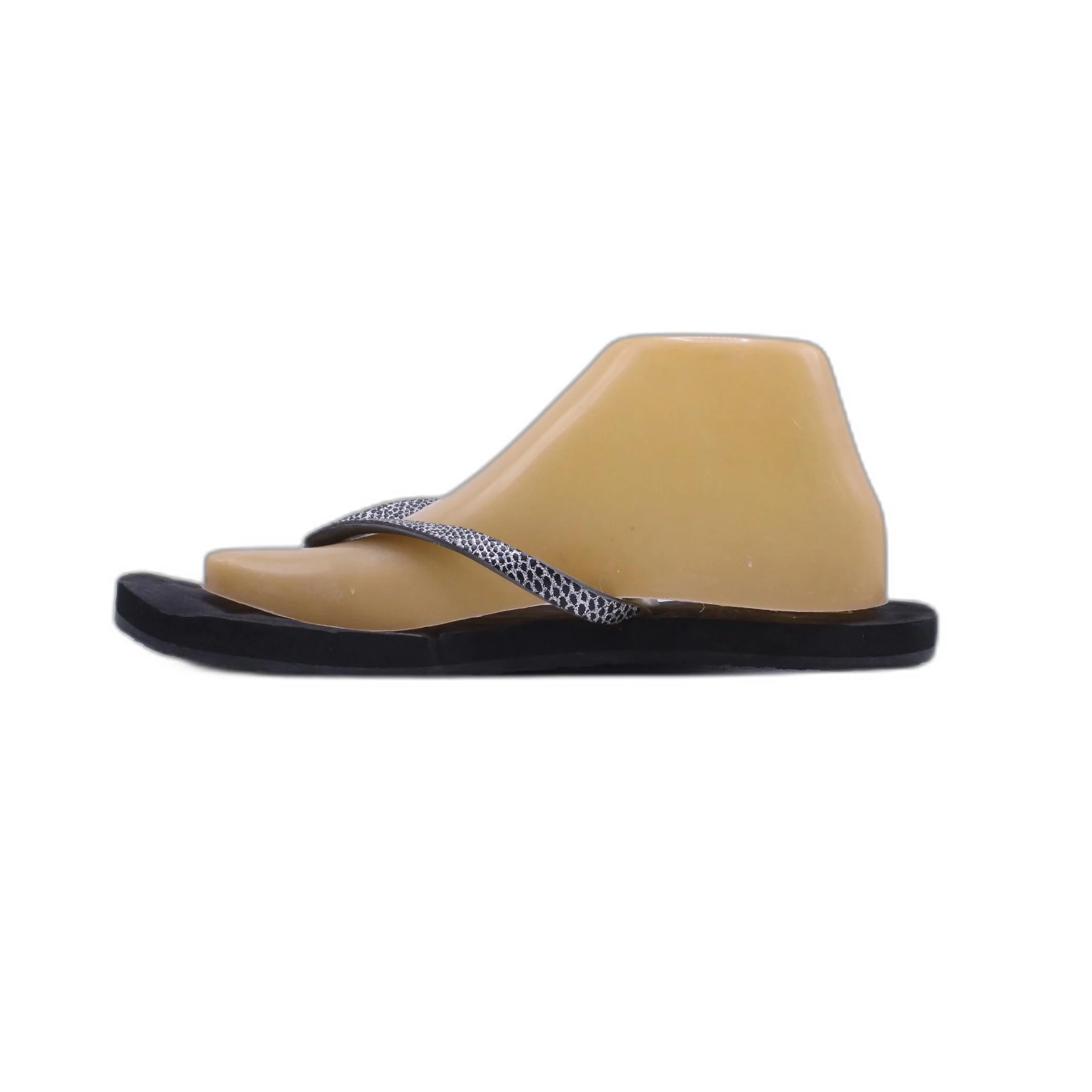 Old Navy Black Black Glitter Slip On Flip Flop Sandal - Image 2