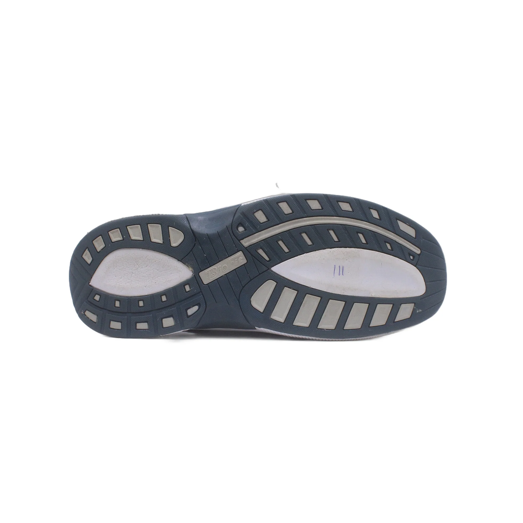 OrthoFeet Wide Gray Blue Walking Athletic Sneaker - Image 3