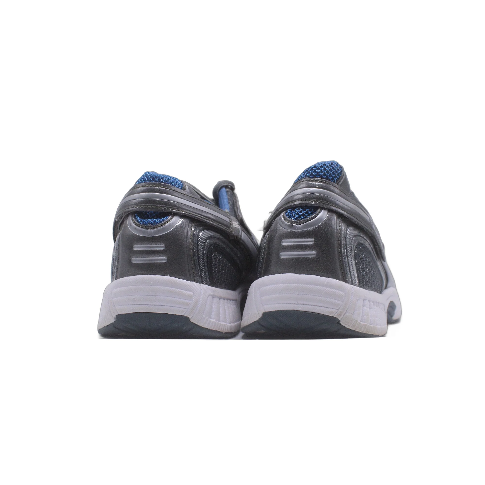 OrthoFeet Wide Gray Blue Walking Athletic Sneaker - Image 4
