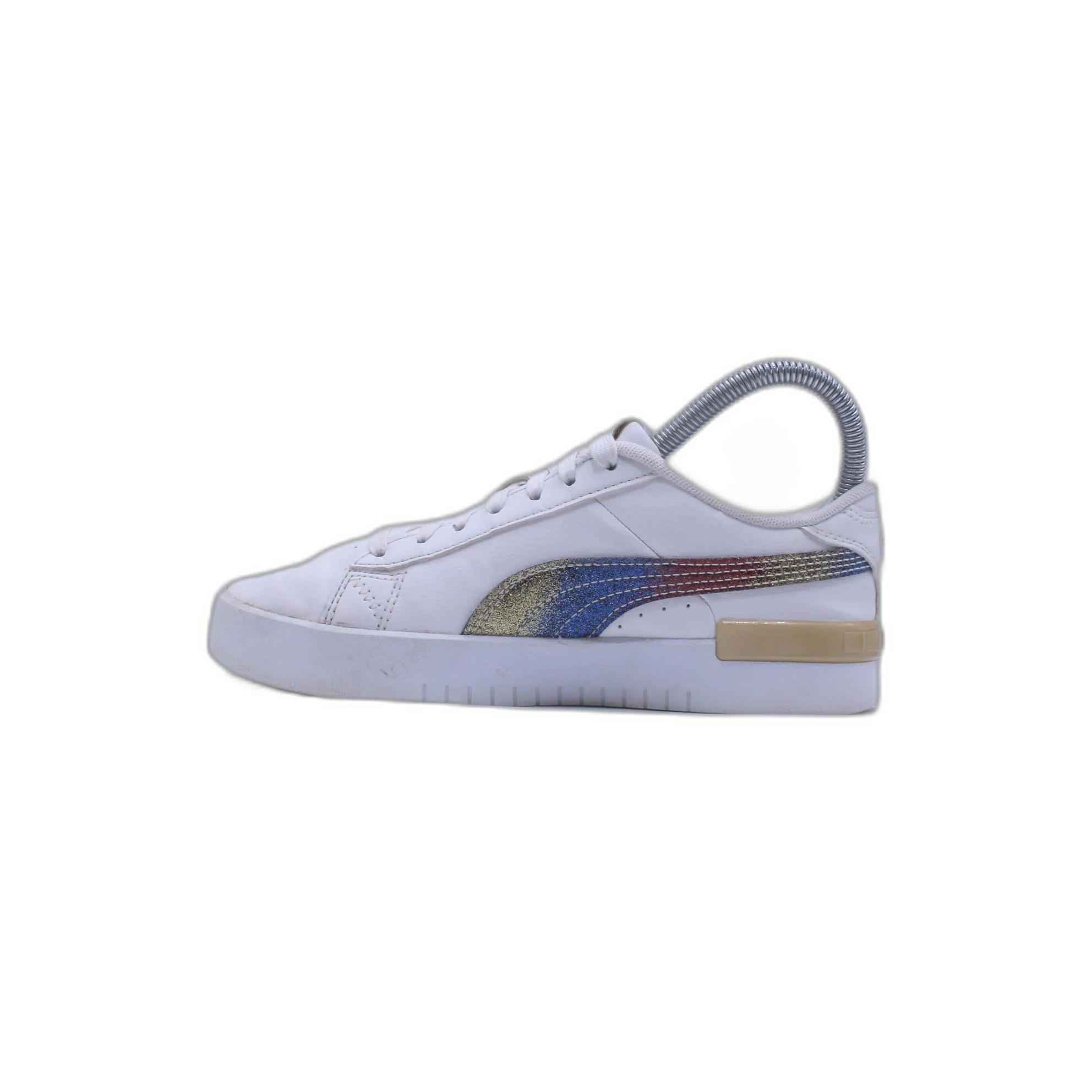 Puma Jada Sneaker Girls 5 Rainbow Glitter Lace Up Shoe - Image 2