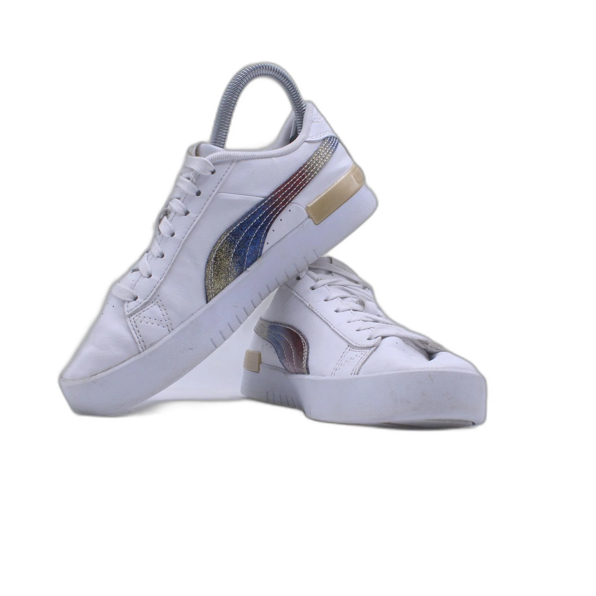 Puma Jada Sneaker Girls 5 Rainbow Glitter Lace Up Shoe - Image 3