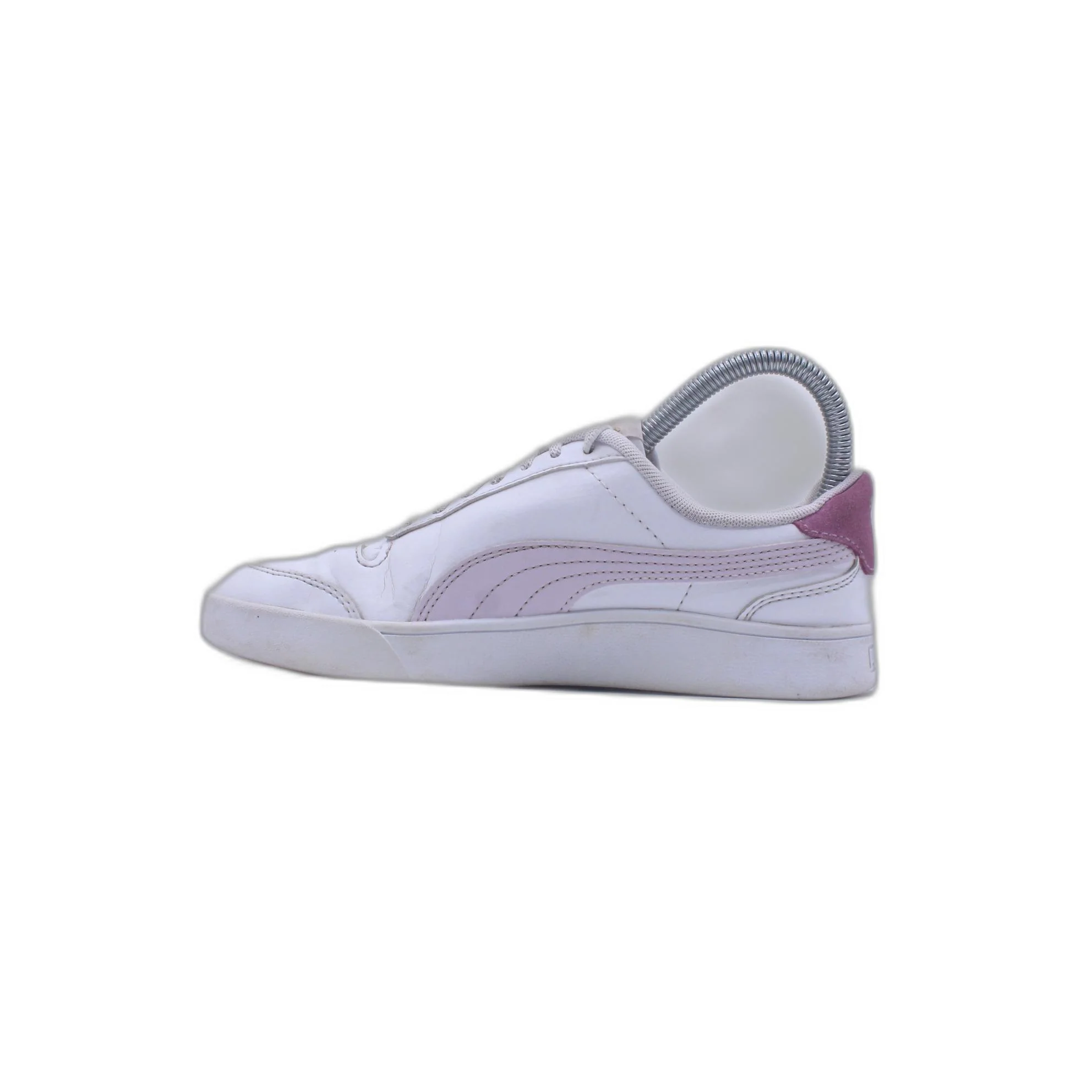 Puma Low Laces Fastened Rounded Toe Leather Sneaker - Image 2