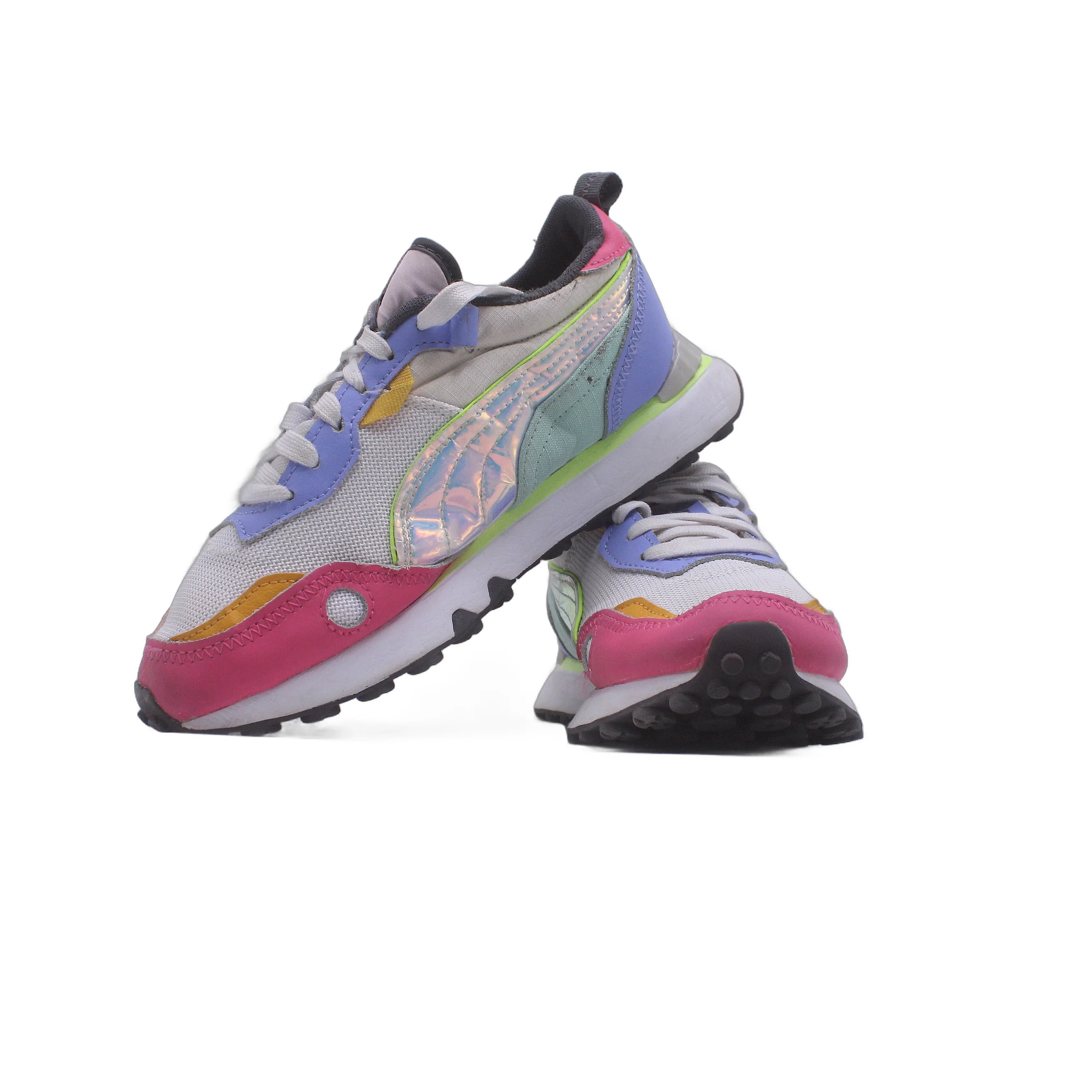 PUMA Rider Fv Lace Up Youth Boys Grey, Multi Sneaker - Image 5