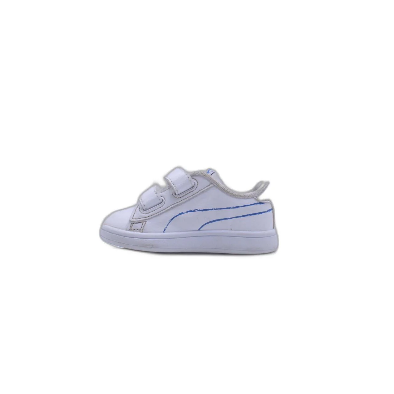 Puma Smash V2 L Repeat Ac Lace Up Toddler Boys White Sneakers Casual Shoe - Image 2