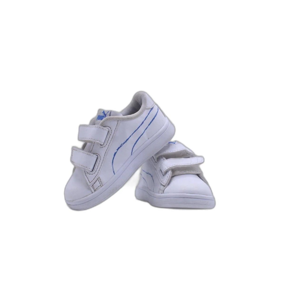 Puma Smash V2 L Repeat Ac Lace Up Toddler Boys White Sneakers Casual Shoe - Image 5