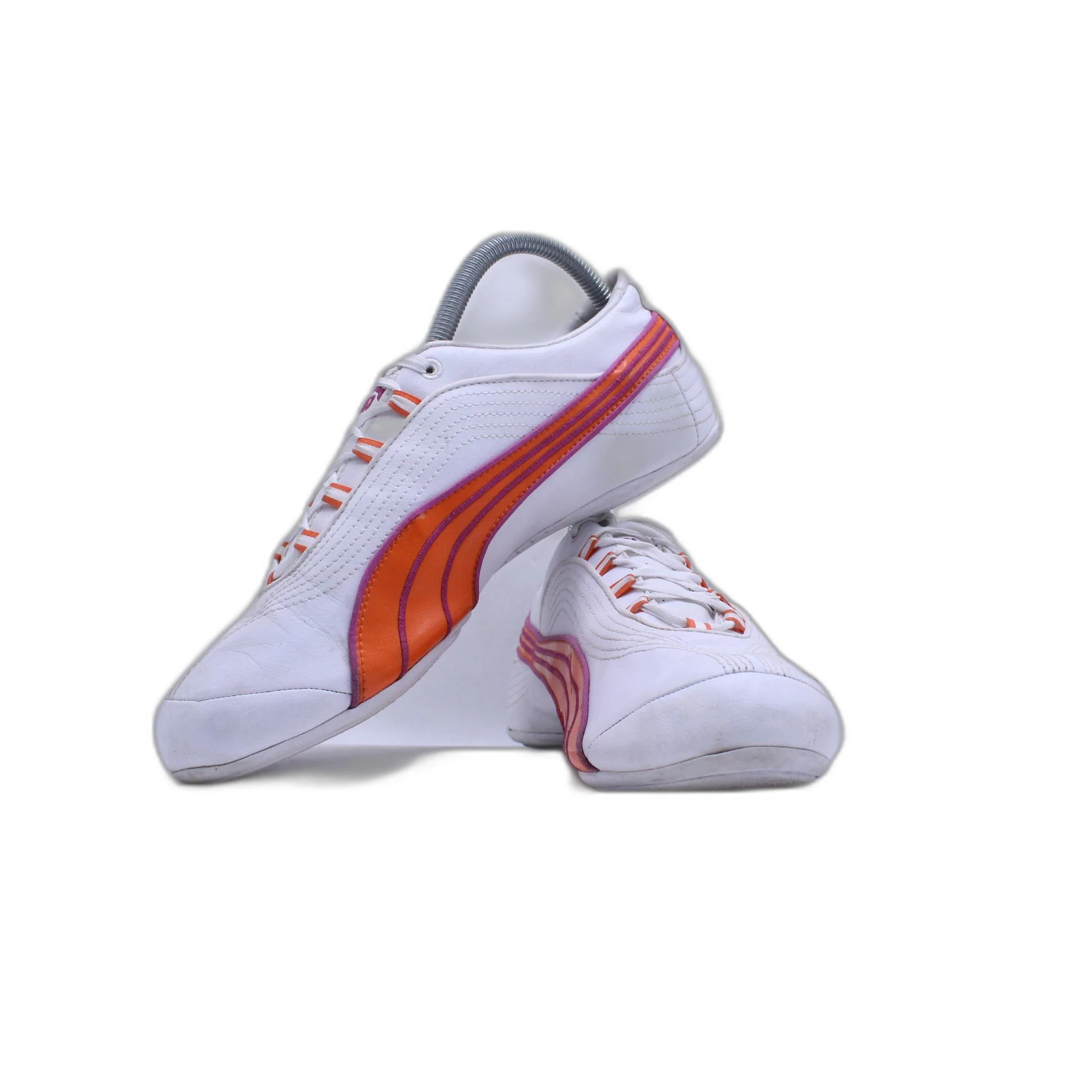 Puma Soleil White & Pink Orange Casual Shoes - Image 3