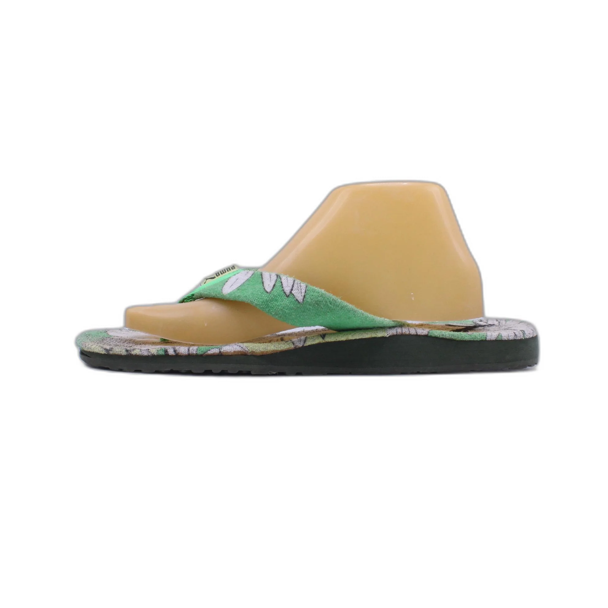 PUMA Tan VTG Y2K Open Toe Slip On Thong Flip Flops Sandals - Image 2