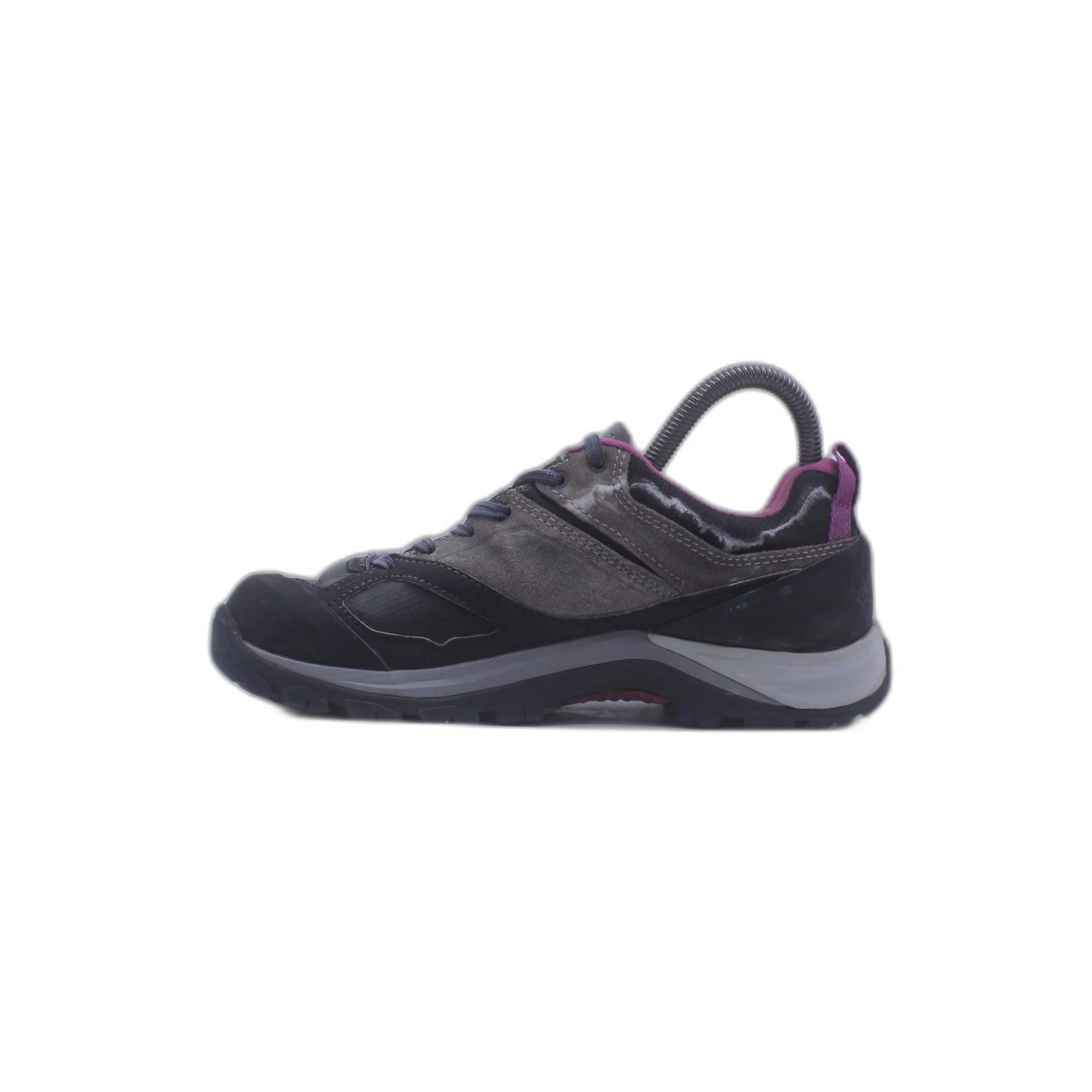 Quechua Decathlon Hiking Shoes Womens 8 Gray Pink - Image 2