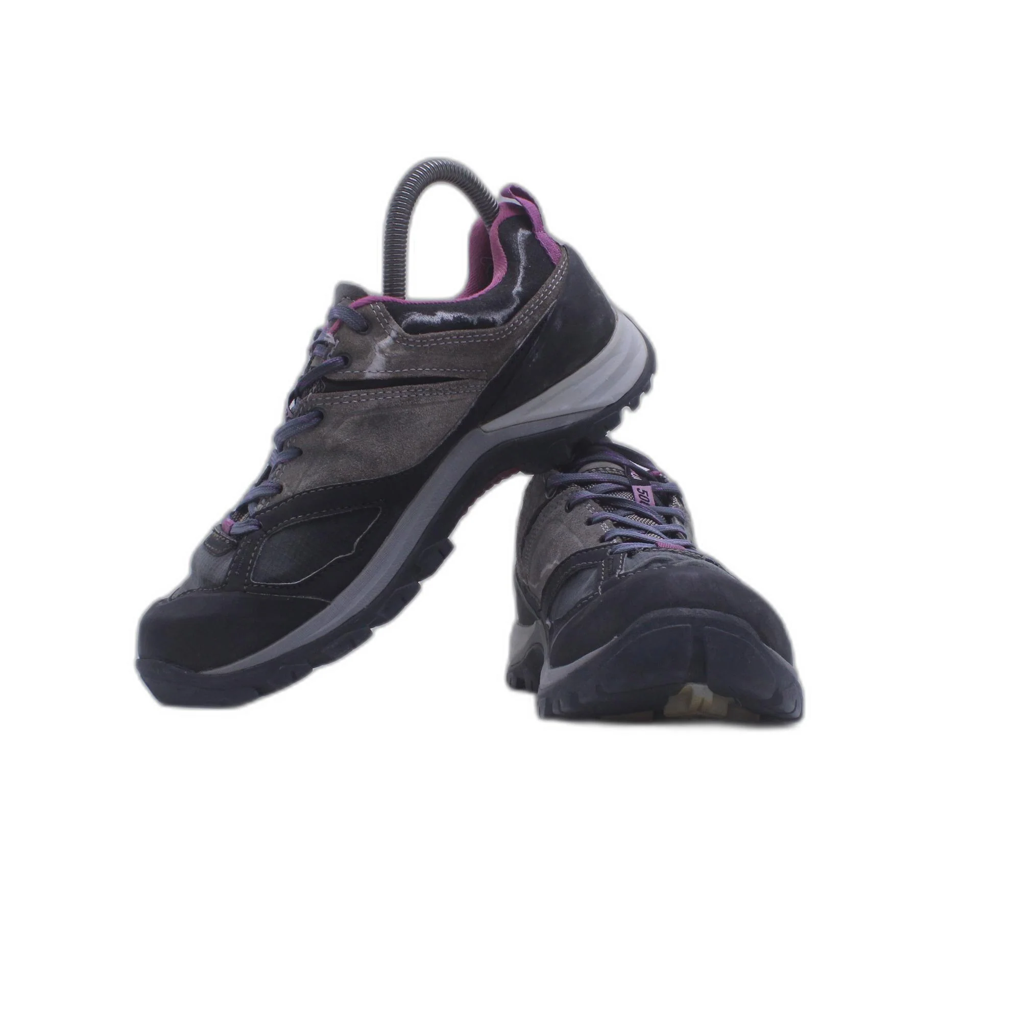 Quechua Decathlon Hiking Shoes Womens 8 Gray Pink - Image 4