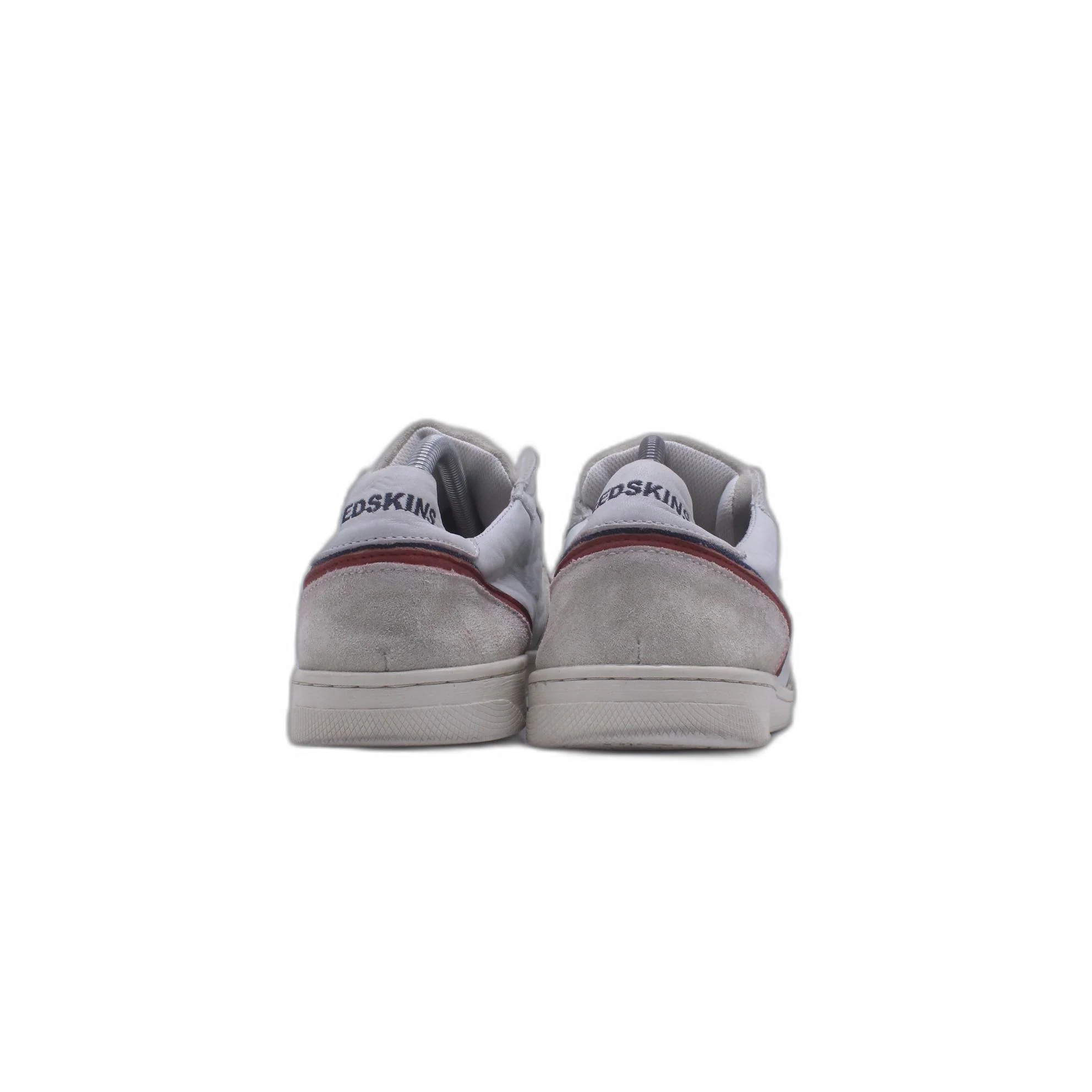 Redskin Mens Gray Leather Lace Up Lifestyle Sneaker - Image 4