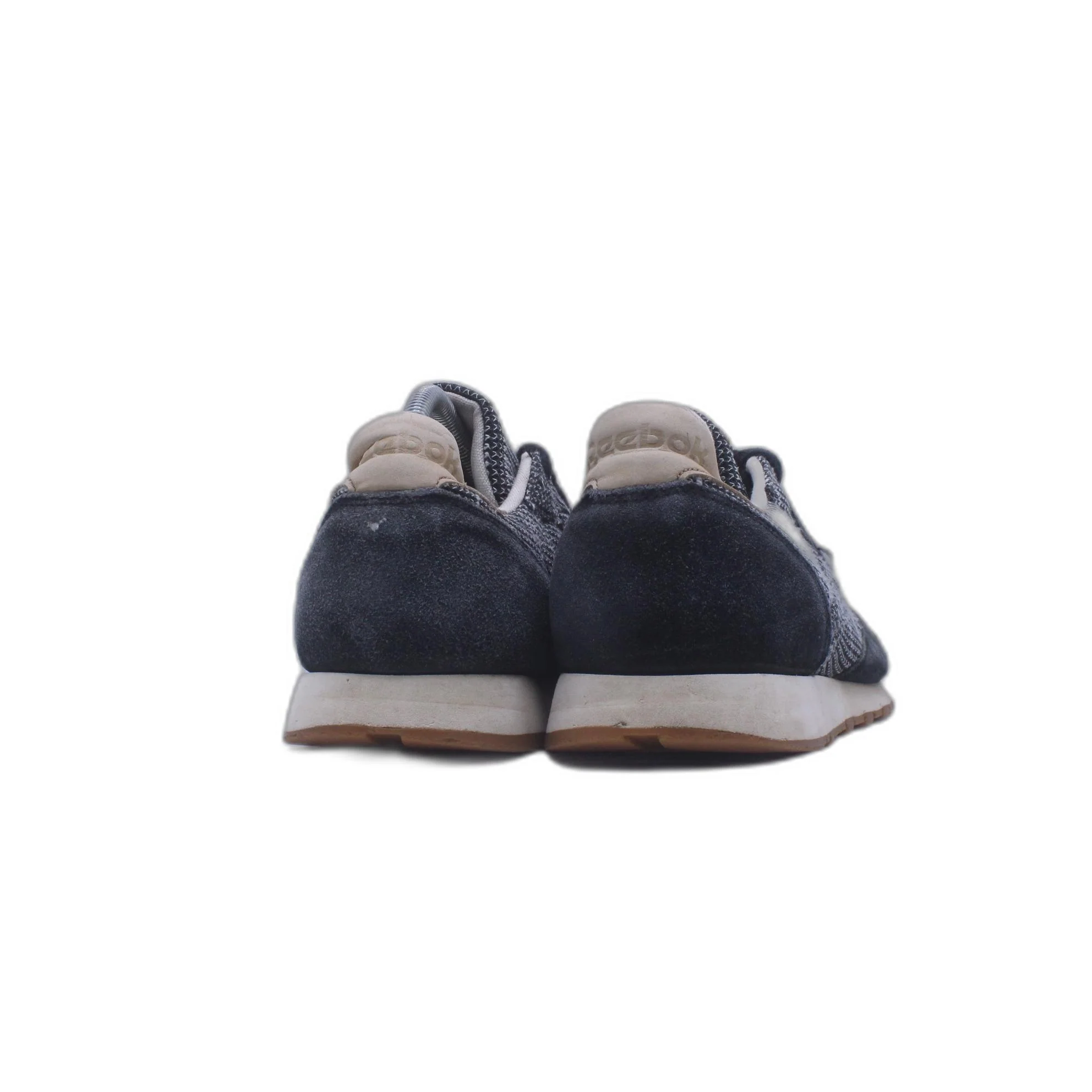 Reebok Classic Black Leather Casual Shoes Low Top Lace Up - Image 4