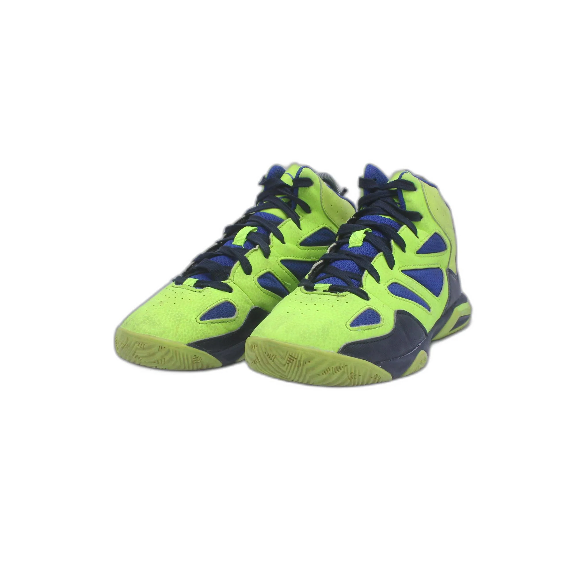 Reebok DMX Series 1600 White Neon Lime Cobalt Men Running Shoes CN5805 - Image 3