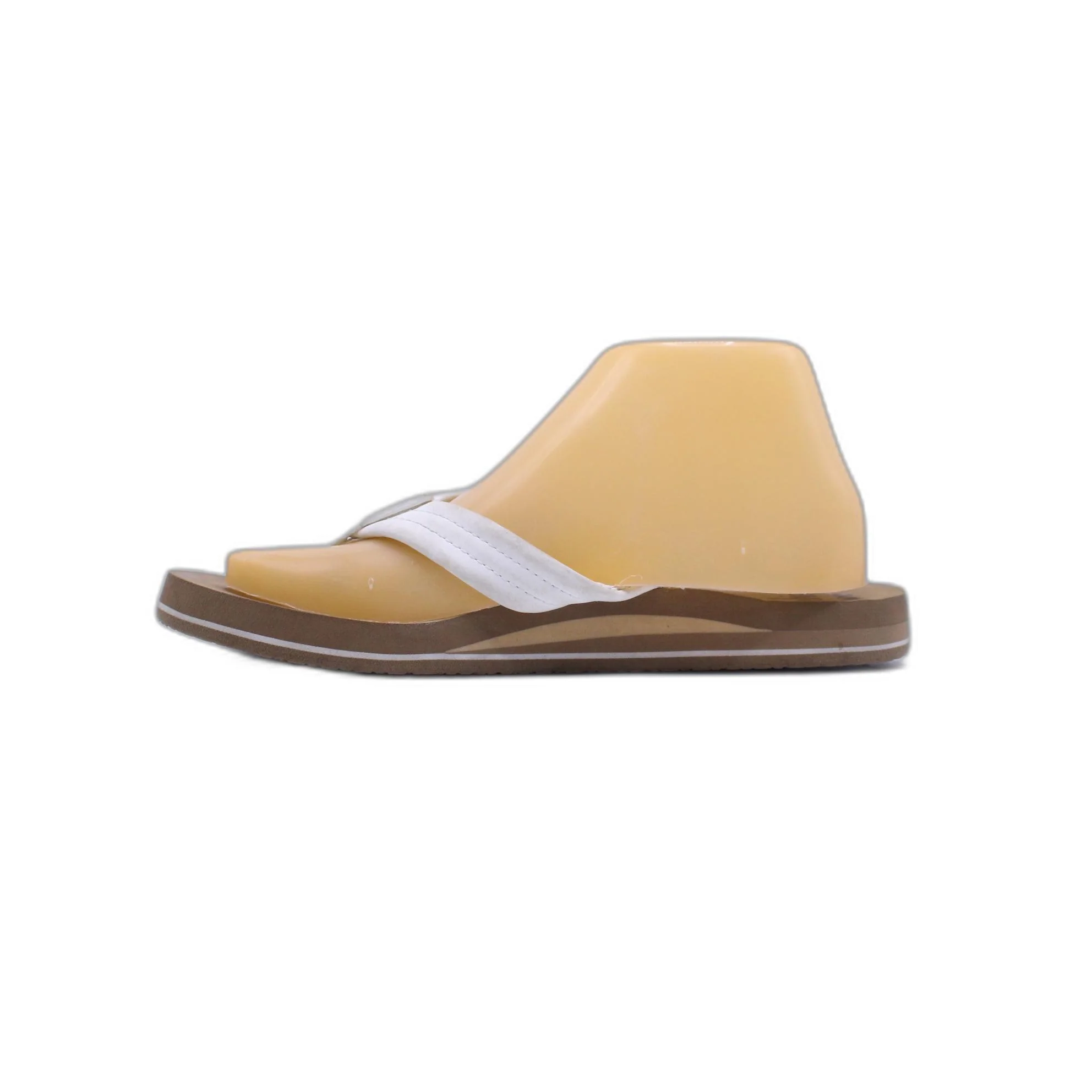 REEF Sandals Youth 4-5 Flip Flop Thong White Casual Toe Post Wedge Slip On - Image 2