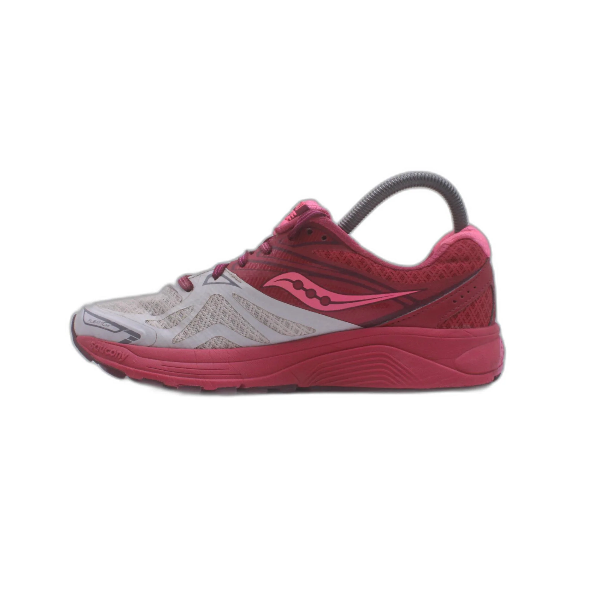 Saucony RIDE 9 Pink & Grey Running Sport Trainer - Image 2