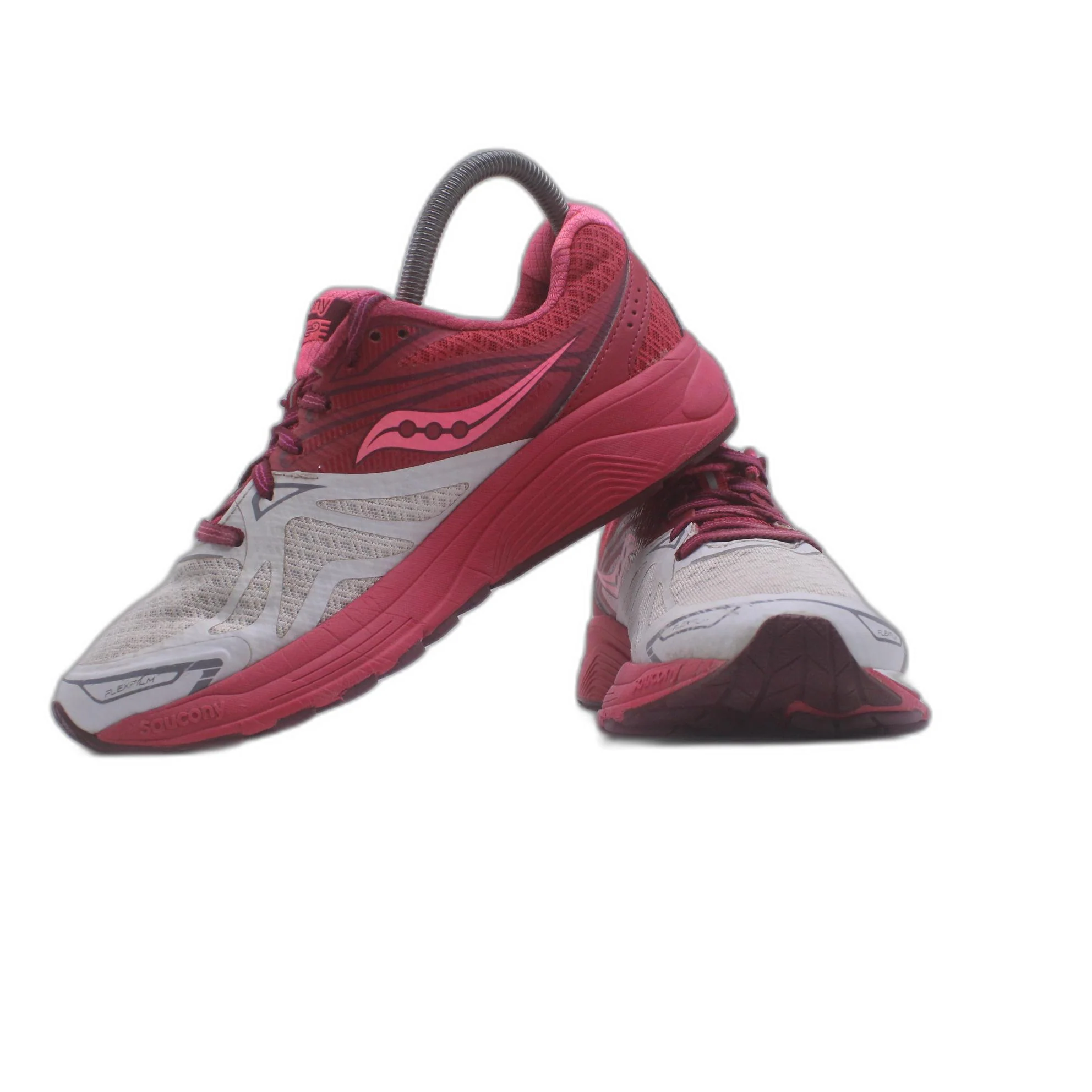 Saucony RIDE 9 Pink & Grey Running Sport Trainer - Image 5