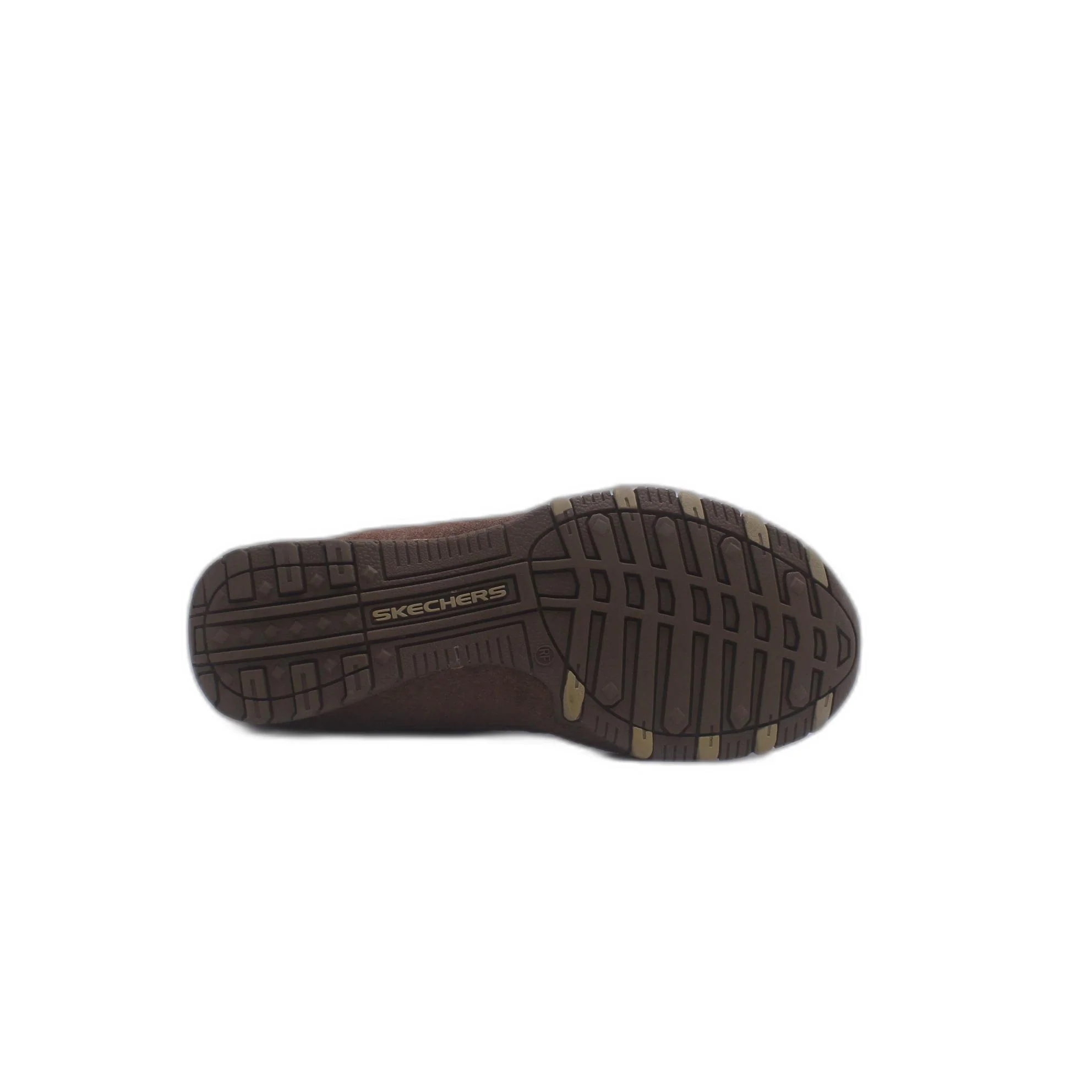 Skechers Brown Suede & Leather Strip Closure Mary Jane Comfort Shoe - Image 3
