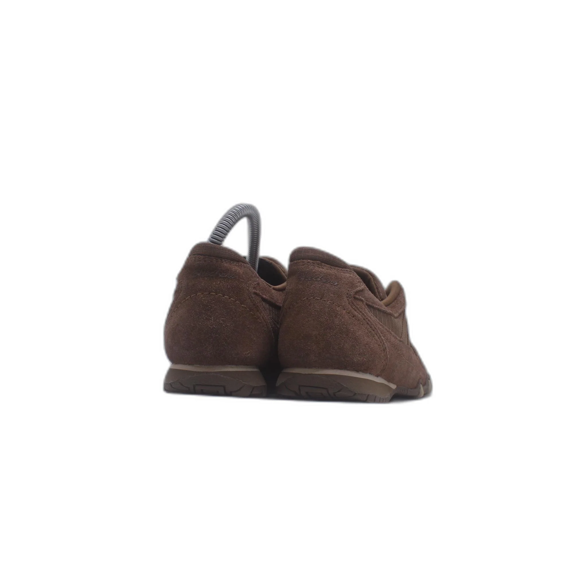 Skechers Brown Suede & Leather Strip Closure Mary Jane Comfort Shoe - Image 4