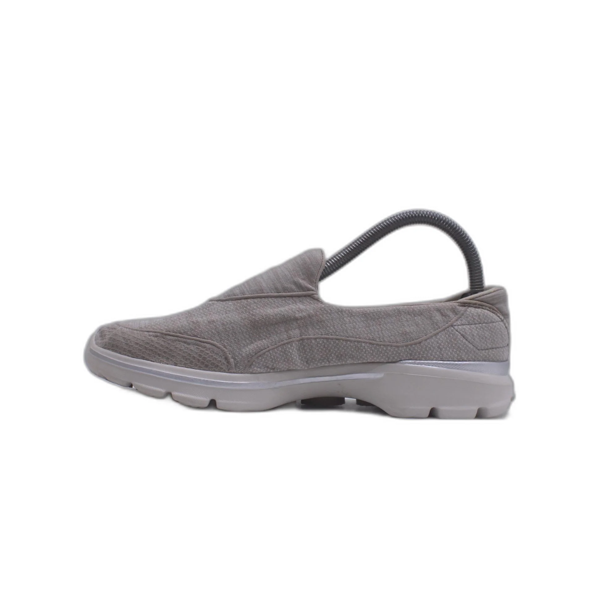 SKECHERS GO WALK Gray Walking Comfort Casual Slip-On Shoe - Image 2