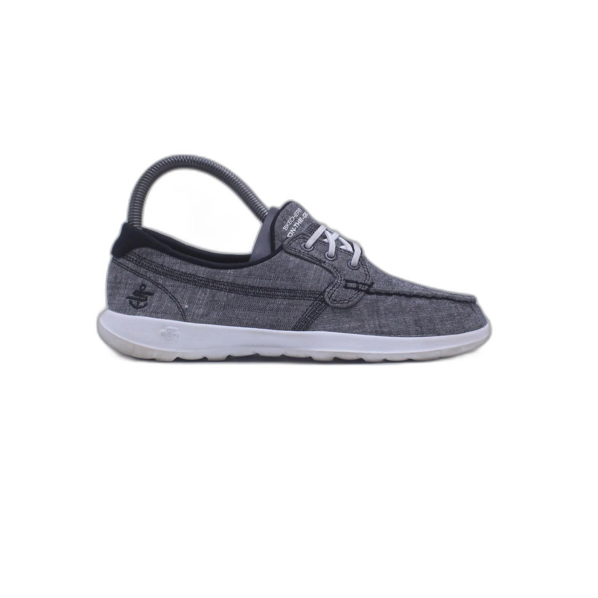 Skechers Go Walk Lite ISLA Black White Casual Boat Shoes