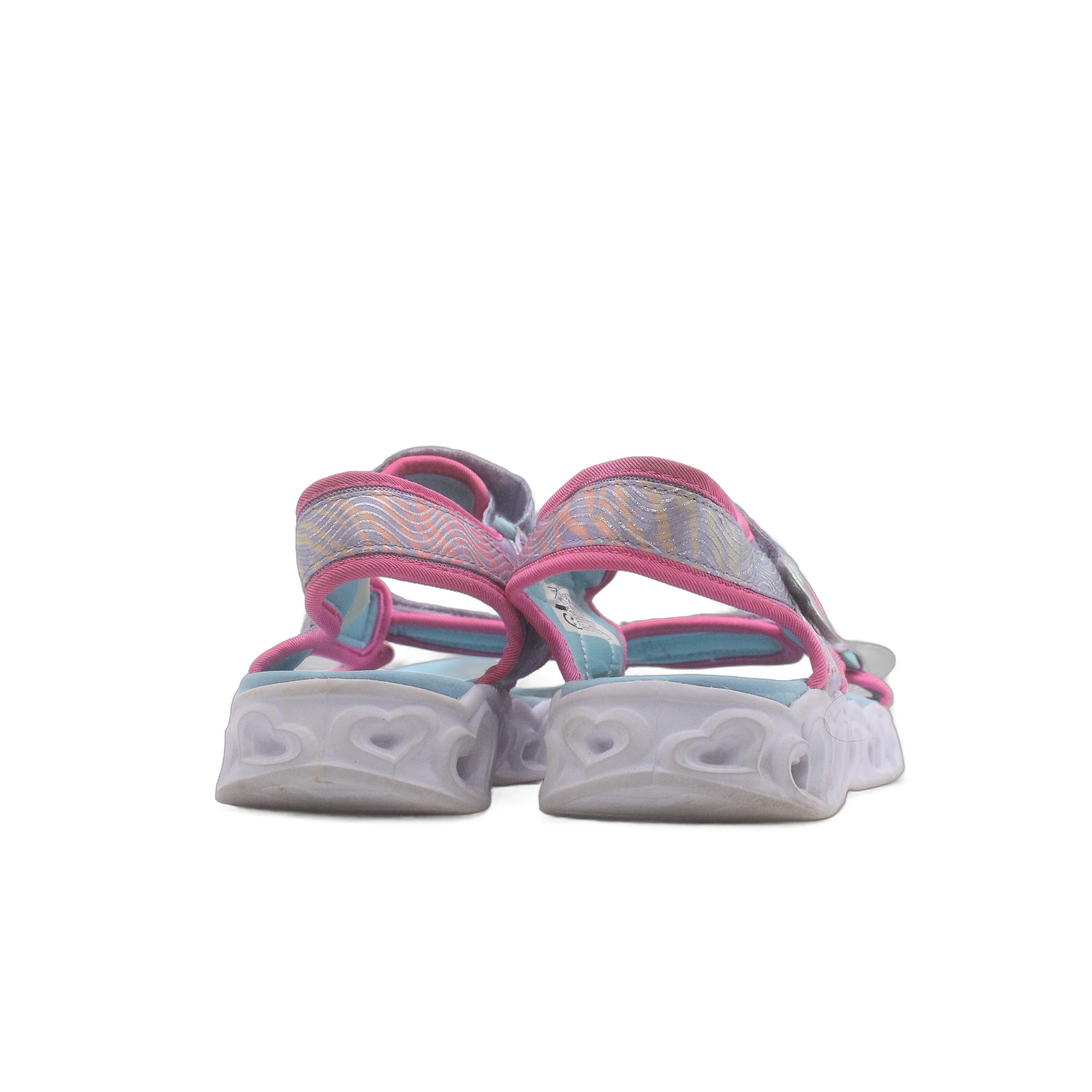 SKECHERS Heart Lights Rainbow Lux Light-Up Sandal - Image 5