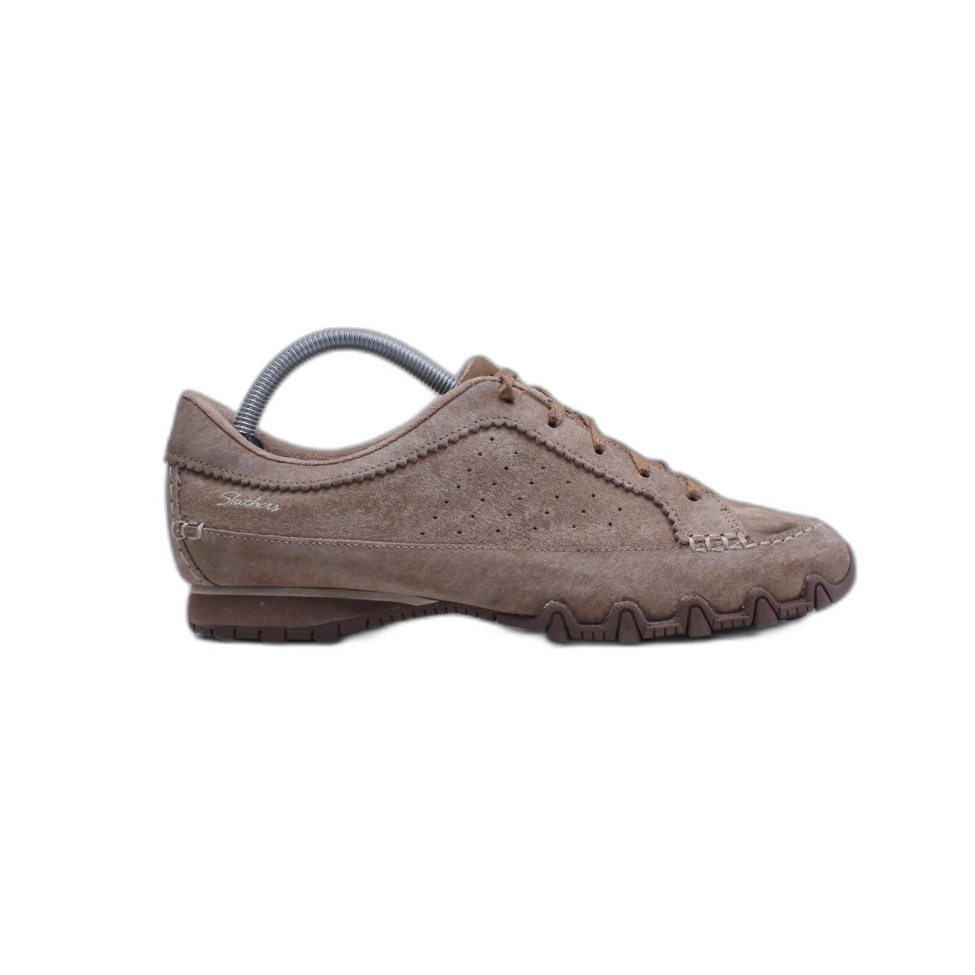 Skechers Tan Suede Womens 9 Memory Foam Air Cooled Athletic Sneakers