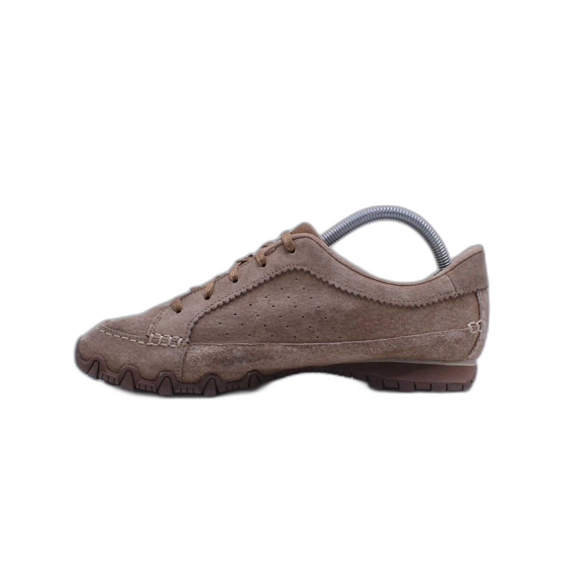 Skechers Tan Suede Womens 9 Memory Foam Air Cooled Athletic Sneakers - Image 2