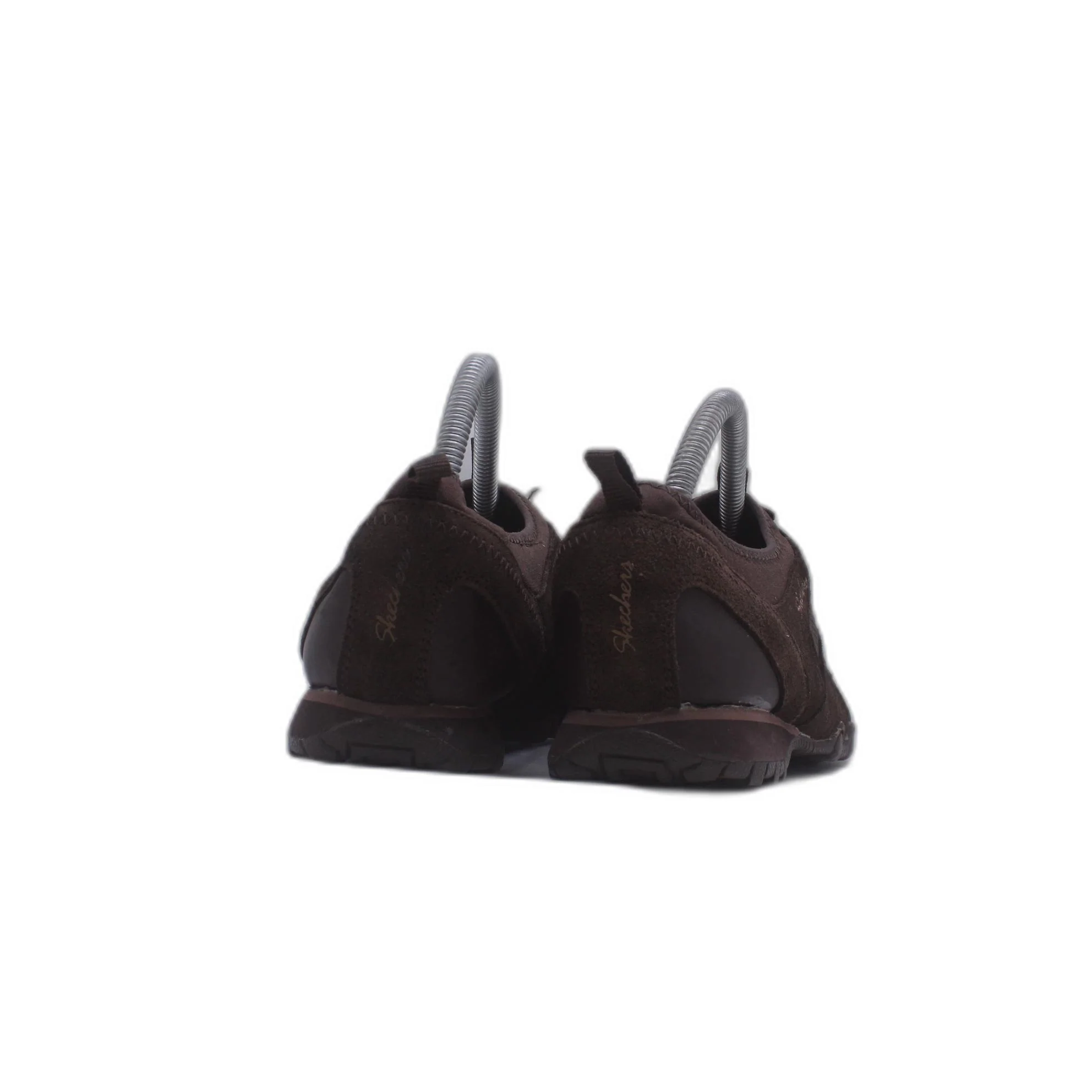 Skechers Womens Brown Suede Slip on Shoe - Image 4