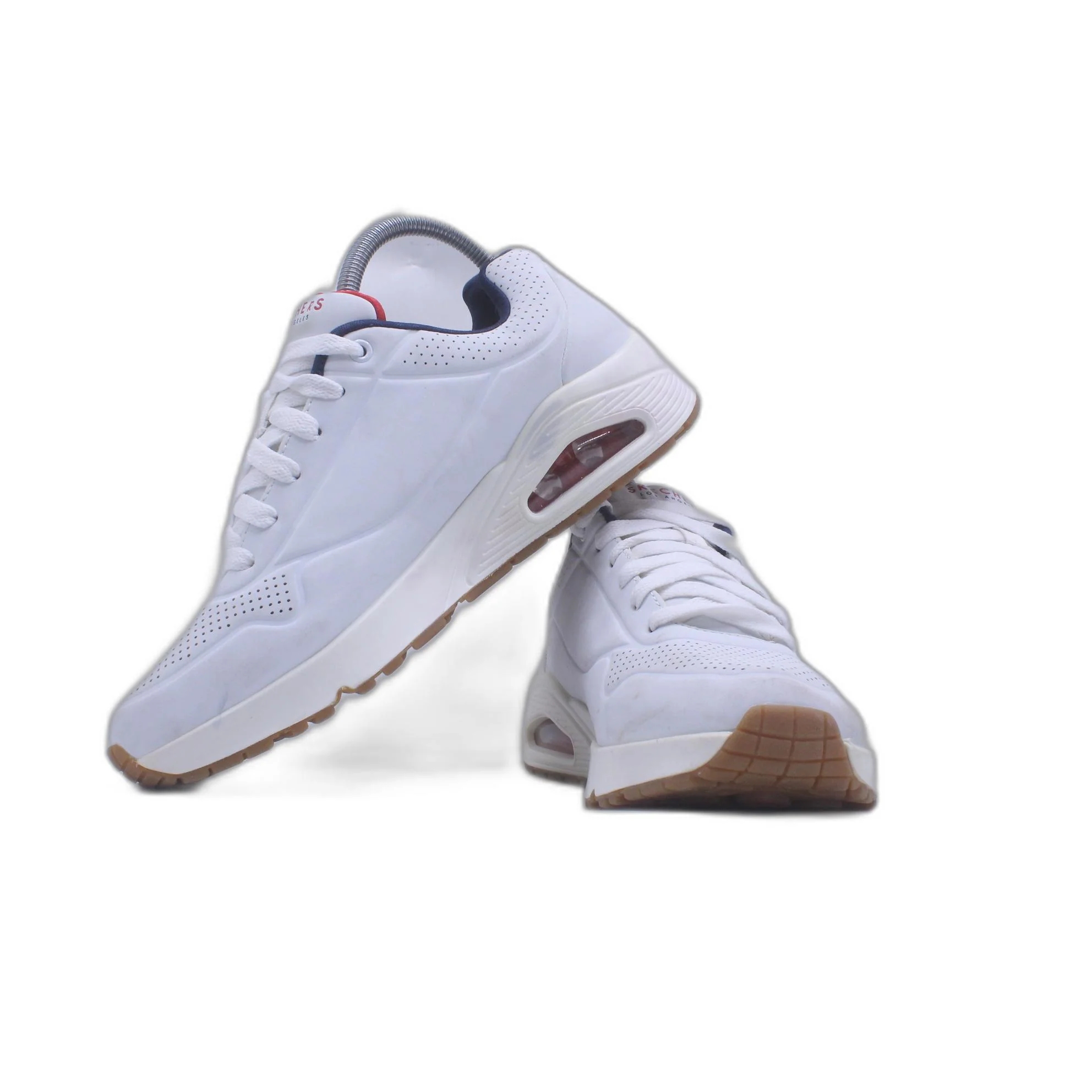 Skechers Womens Shimmer Away White Fashion Sneaker - Image 5