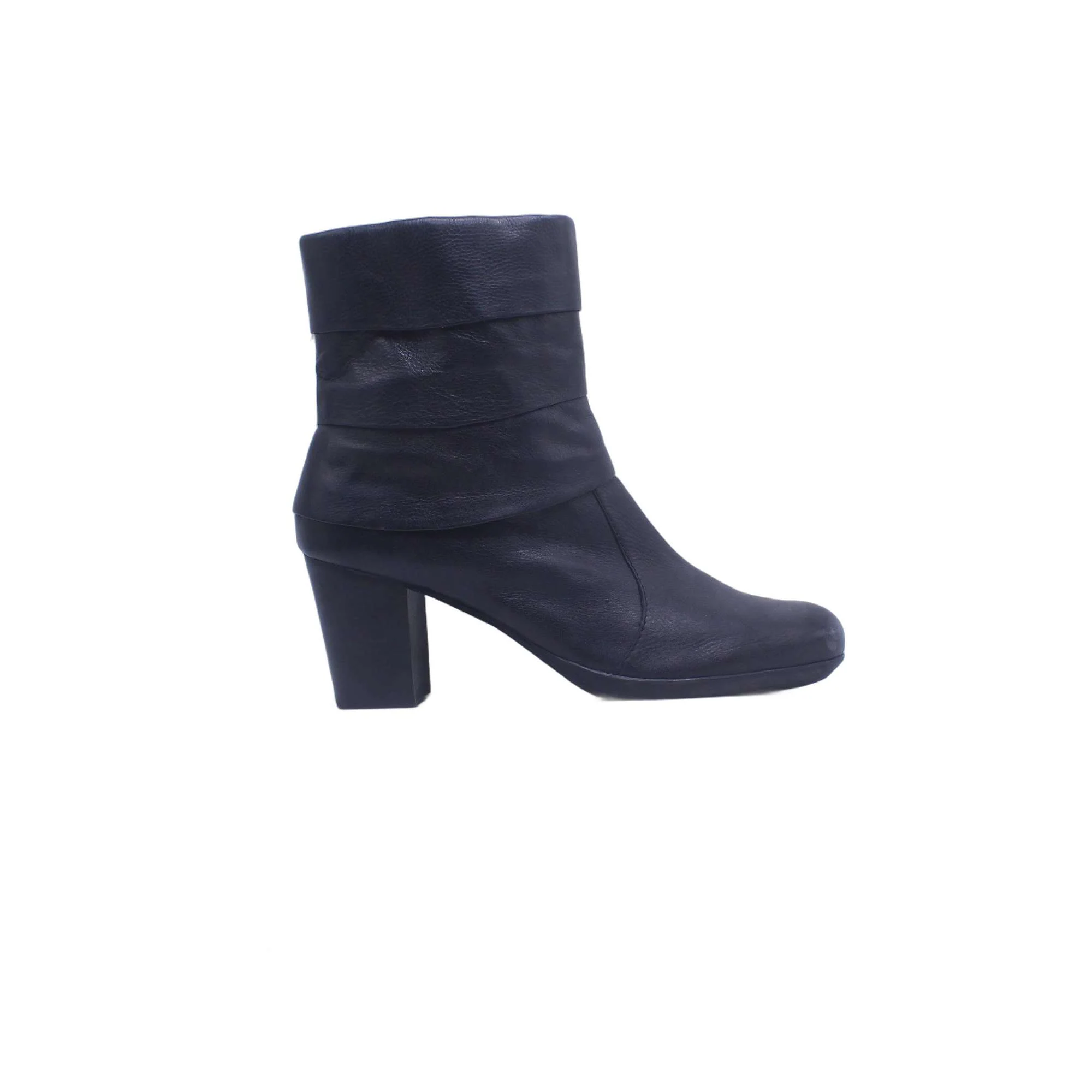 Soft Walk Black Ankle Boot - Image 2